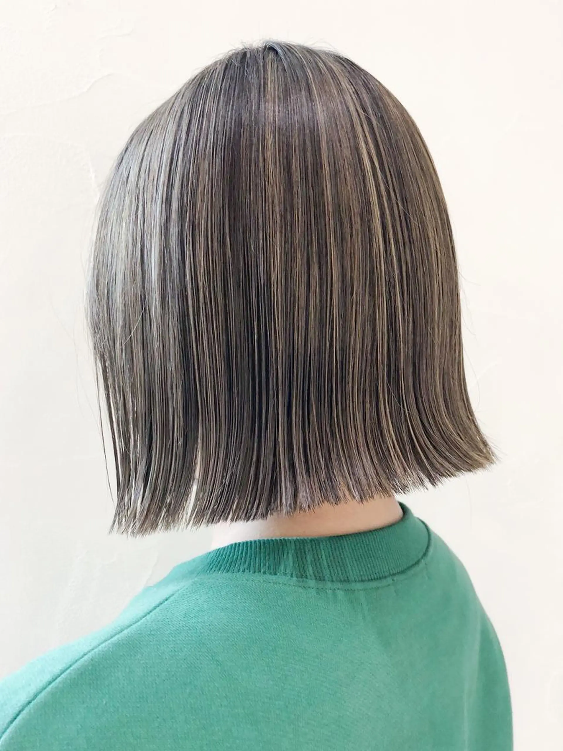 ミディアム カラー パーマ ヘアアレンジ 切りっぱなしボブ ボブ ITbyALBUM 八王子店のヘアスタイル