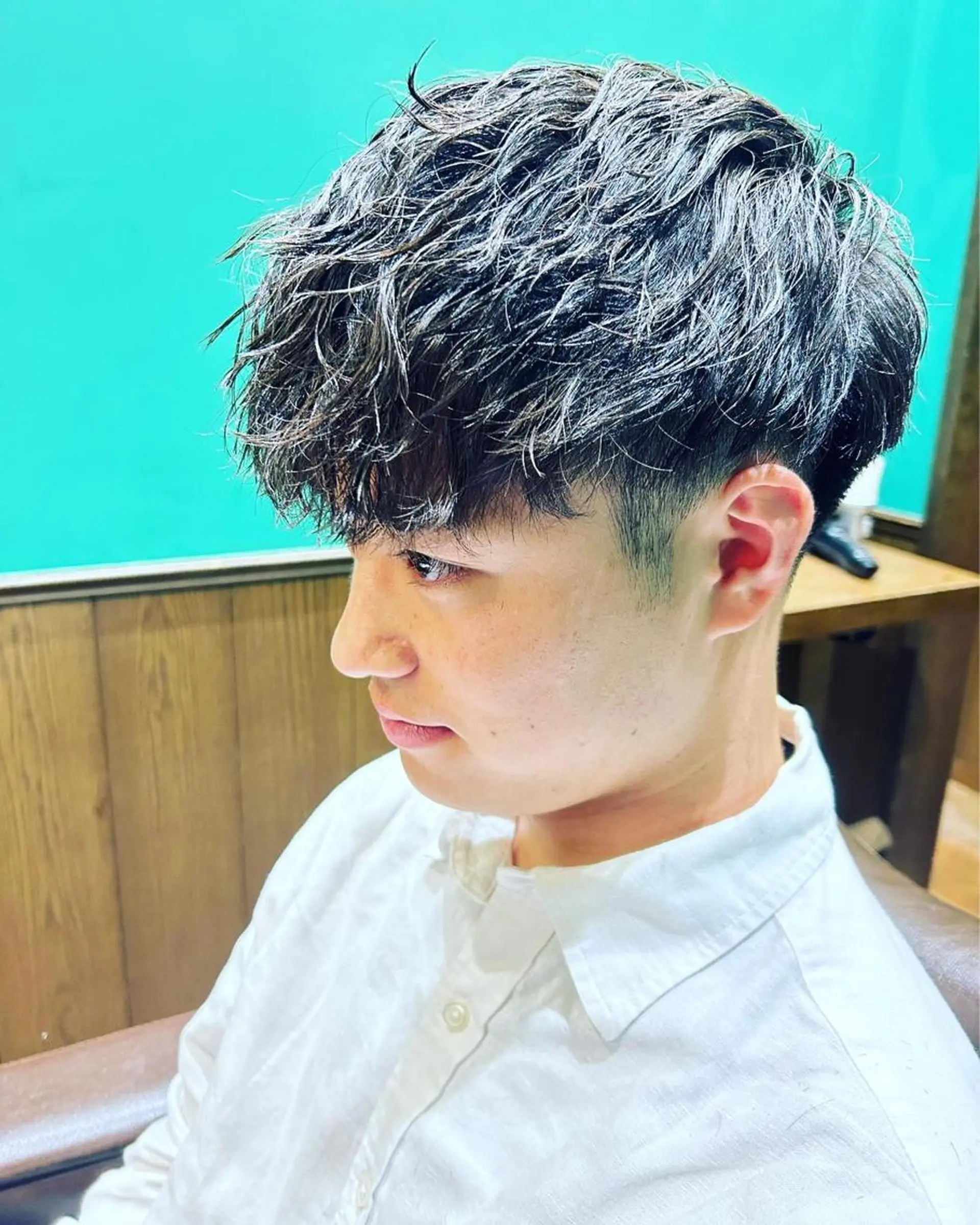 ミディアム メンズ ヒロ銀座　平井 海斗のヘアスタイル