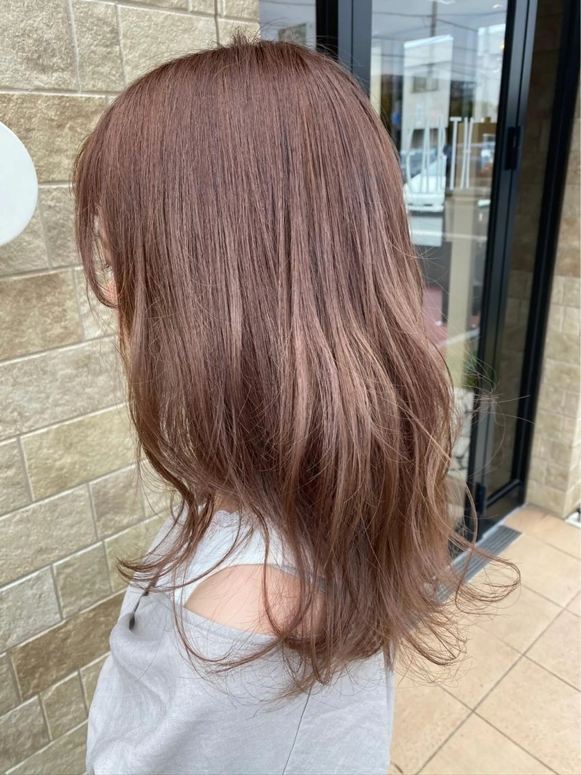 セミロング カット ヘアカラー 中谷 明日香のヘアスタイル