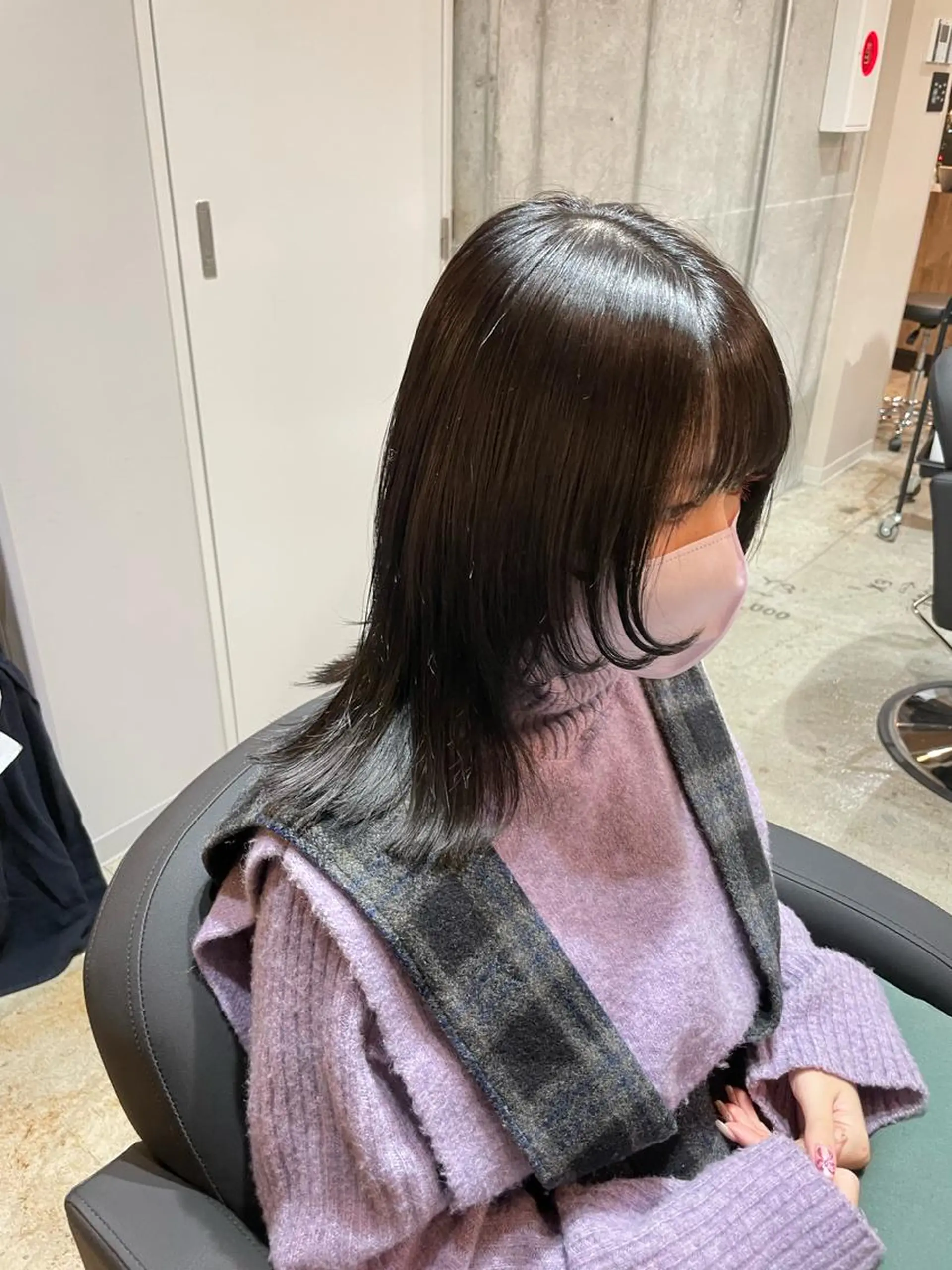 ミディアム カラー カット トリートメント ✨髪質改善/ブリーチ /ショート高山のヘアスタイル