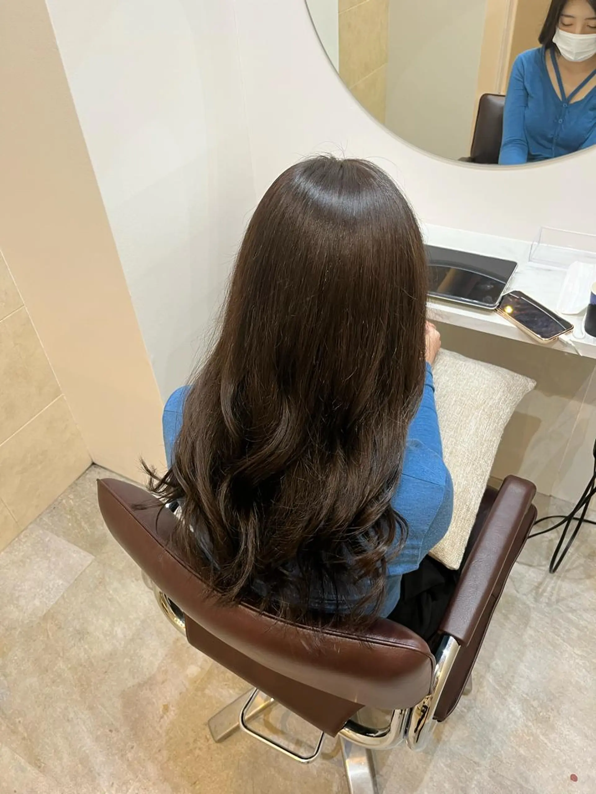 ロング ヘアカラー トリートメント 【髪質改善　艶髪】 布川　莉穂のヘアスタイル