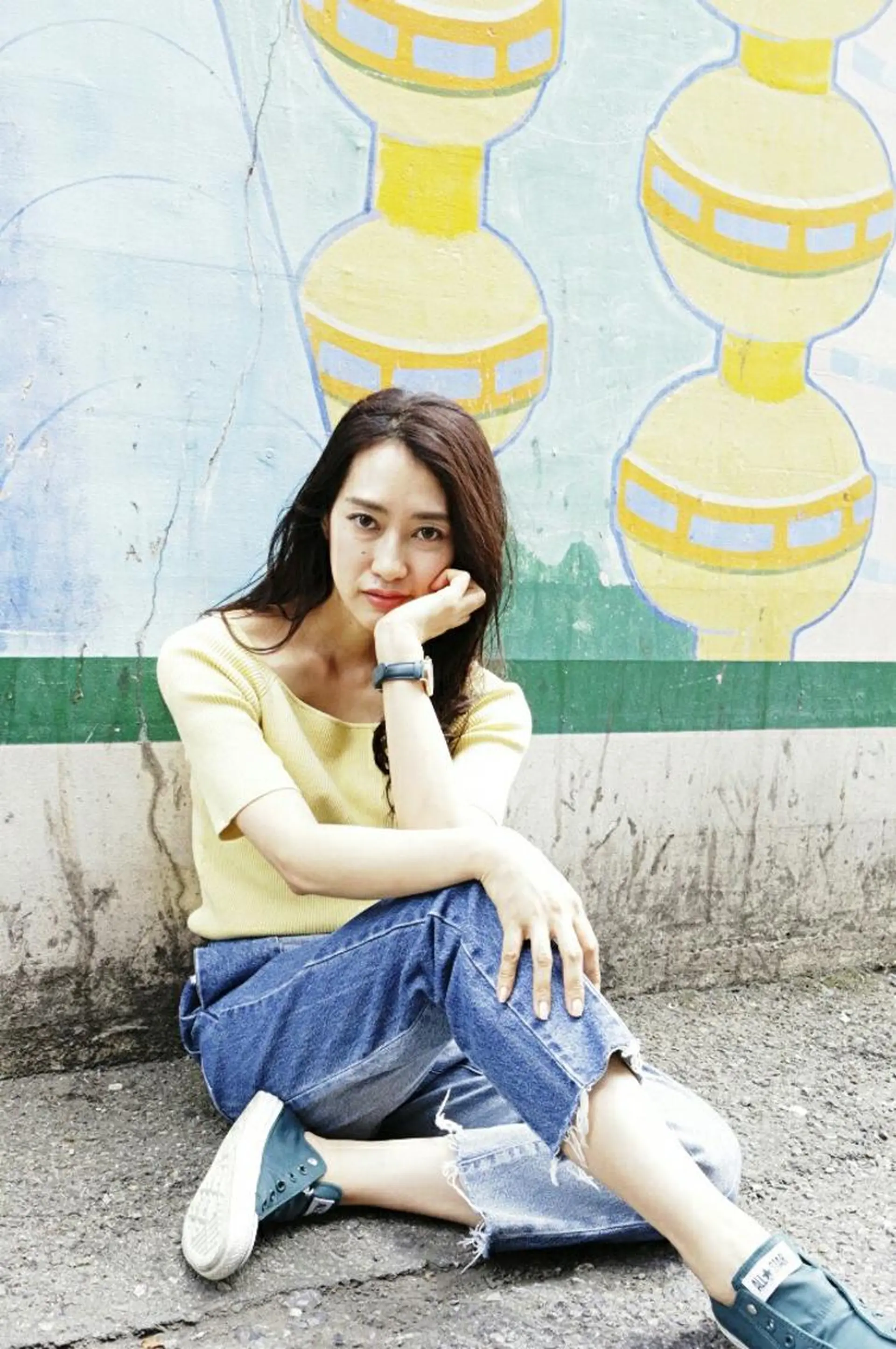 セミロング パーマ カラー ヘアアレンジ セミロングパーマ アディクシーカラー イルミナカラー デジタルパーマ LAMP HAIR  ランプヘアー所属・徳永 博志のヘアスタイル