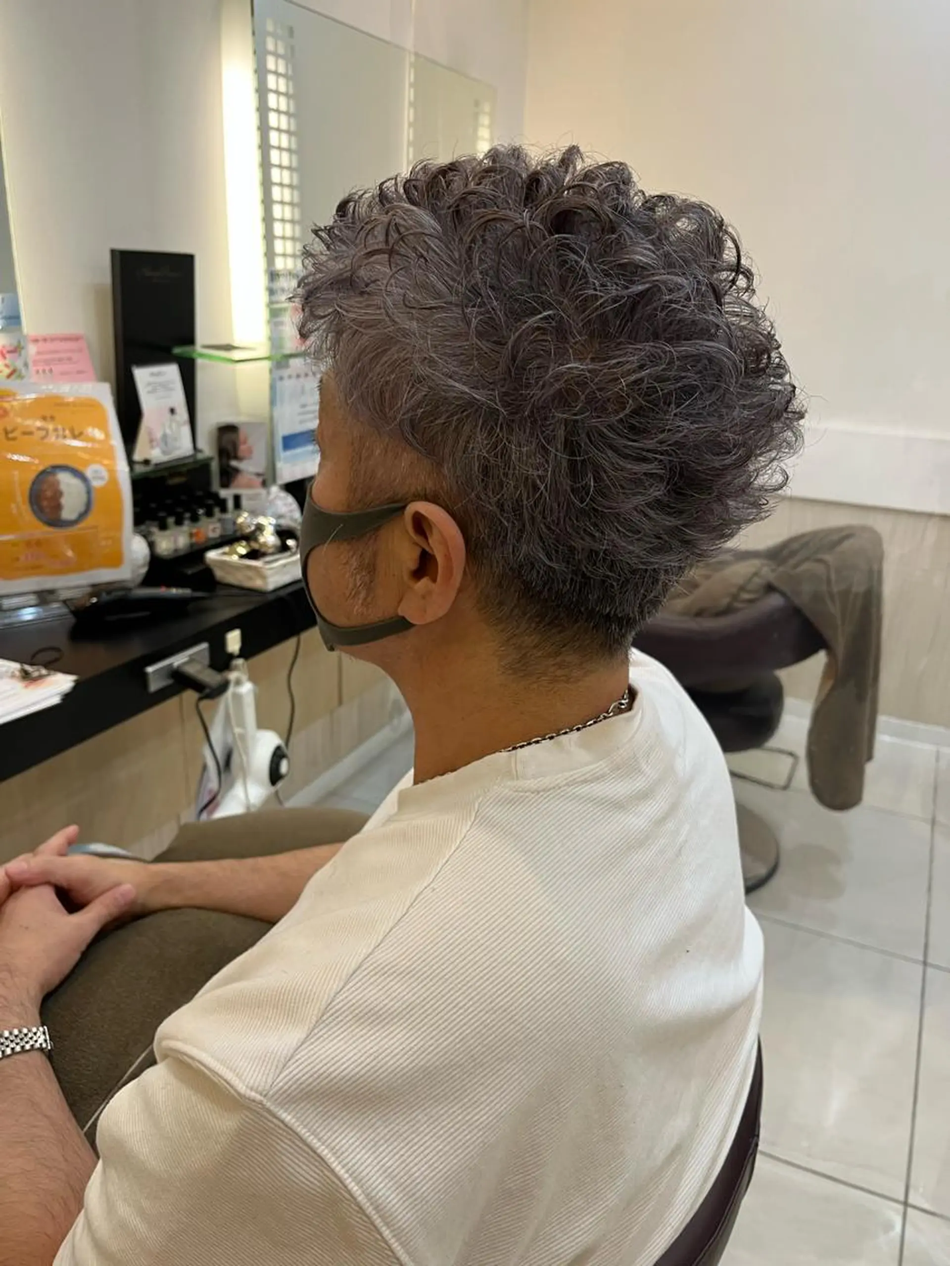 ショート カラー パーマ メンズ カット パーマ トータルビューティー K:R鶴川のヘアスタイル