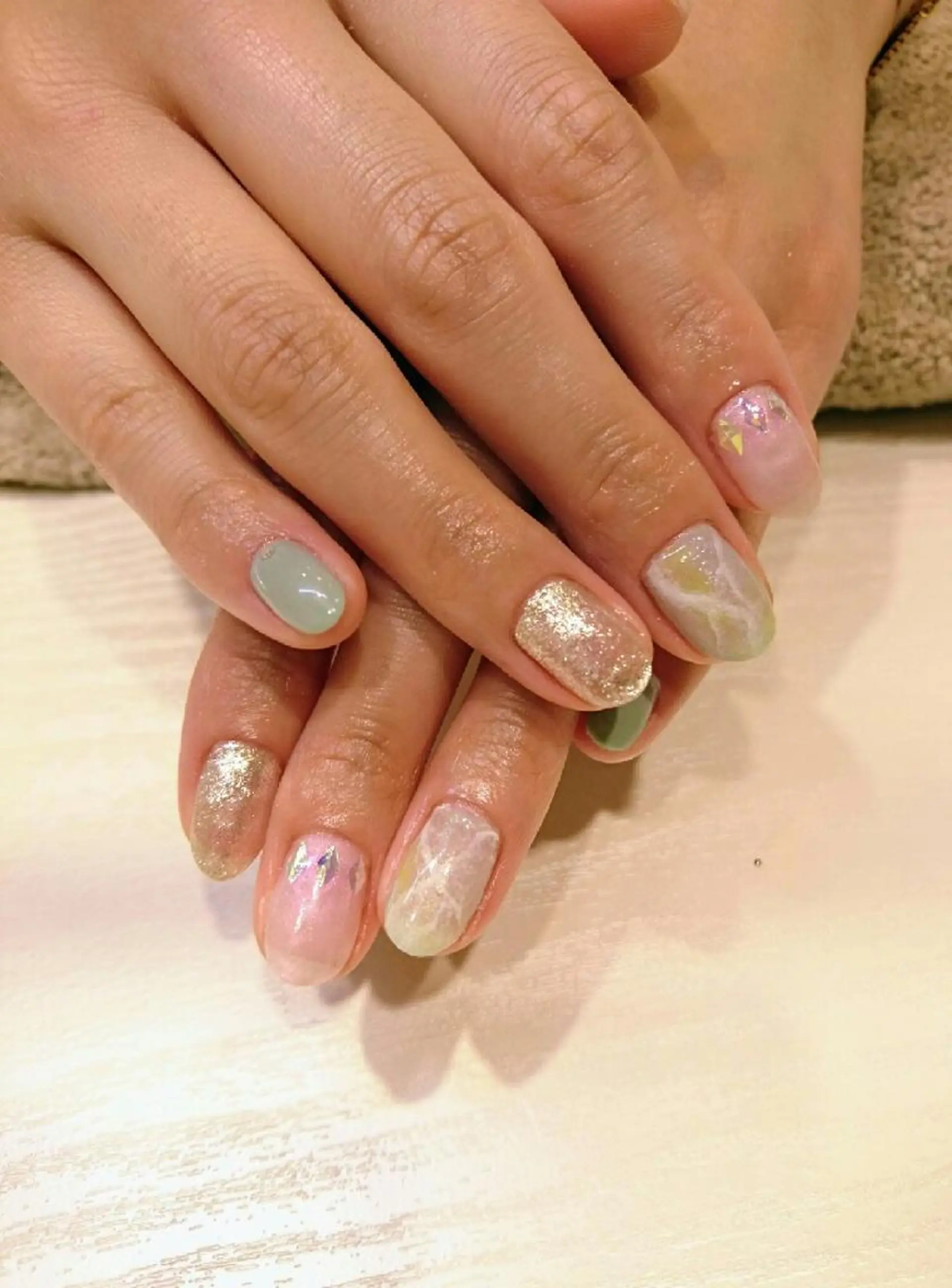 ネイル 大理石ネイル(マーブル) macaron♥所属・nail salon macaron のネイルデザイン