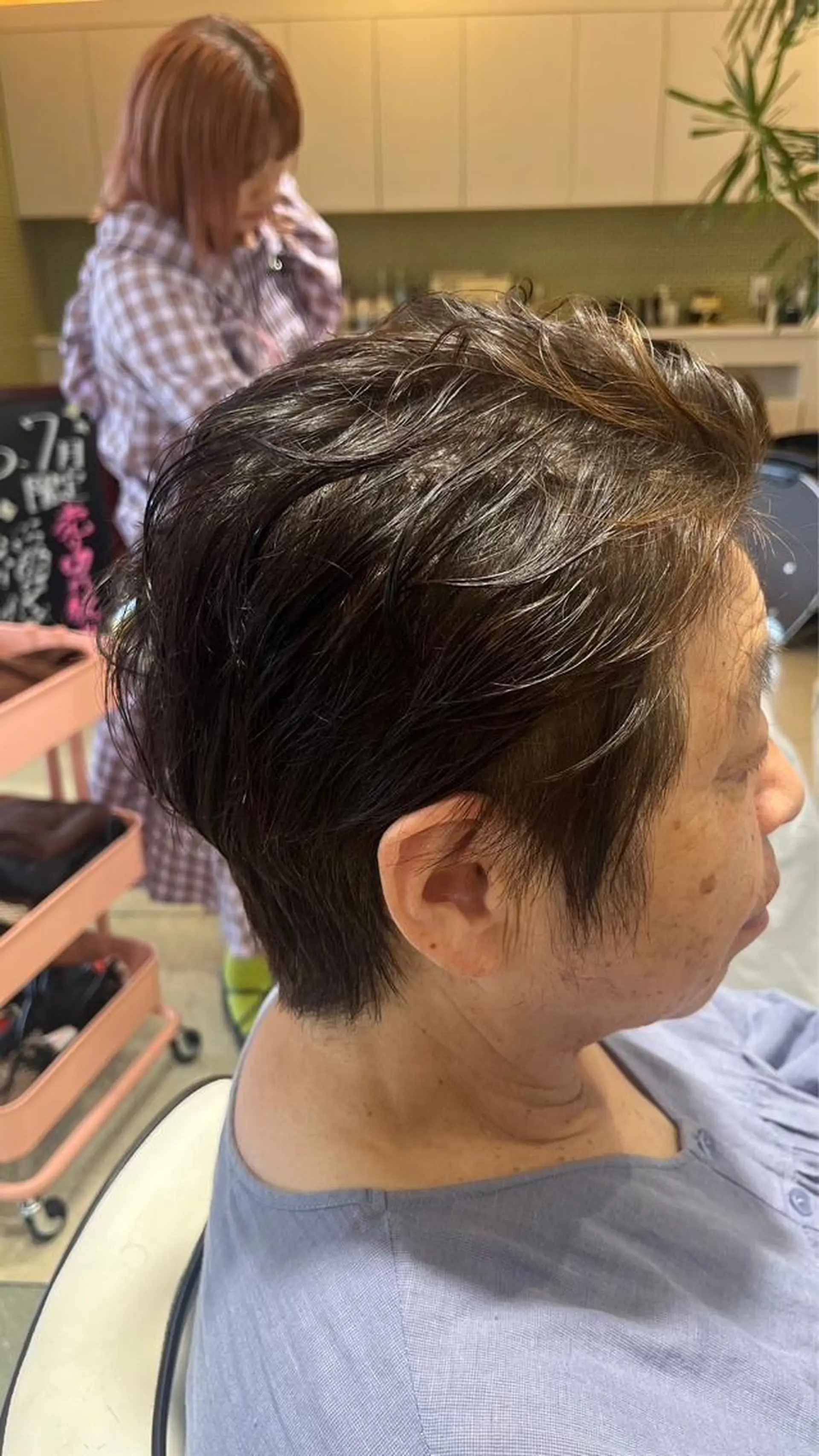 ショート 韓国風カラー ボブ ハイライト 髪質改善 韓国風ヘア ミシェル /韓国ヘア🕊️のヘアスタイル