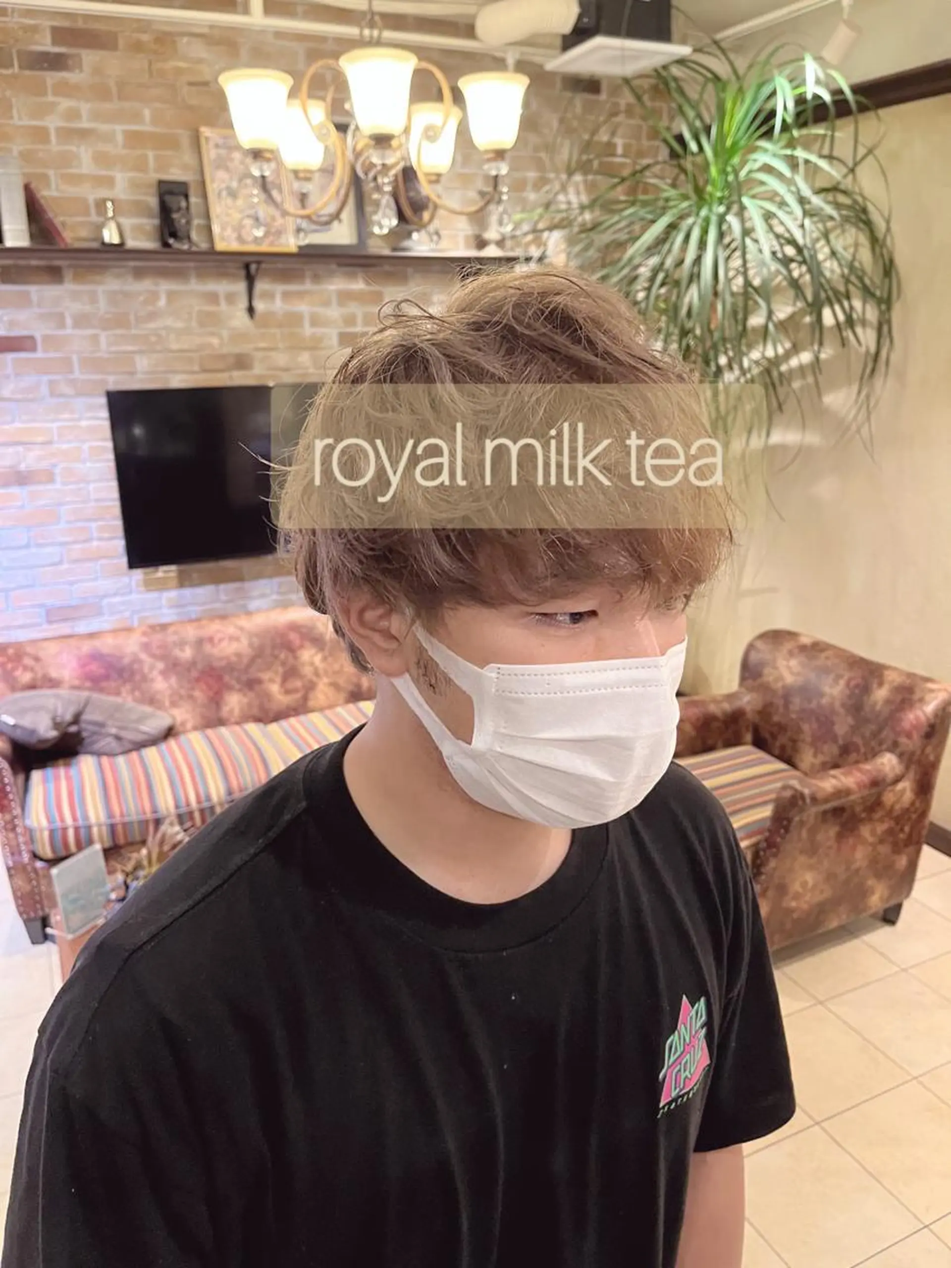 メンズ 🧡ミルクティー/ レイヤー🧡ショウナのヘアスタイル