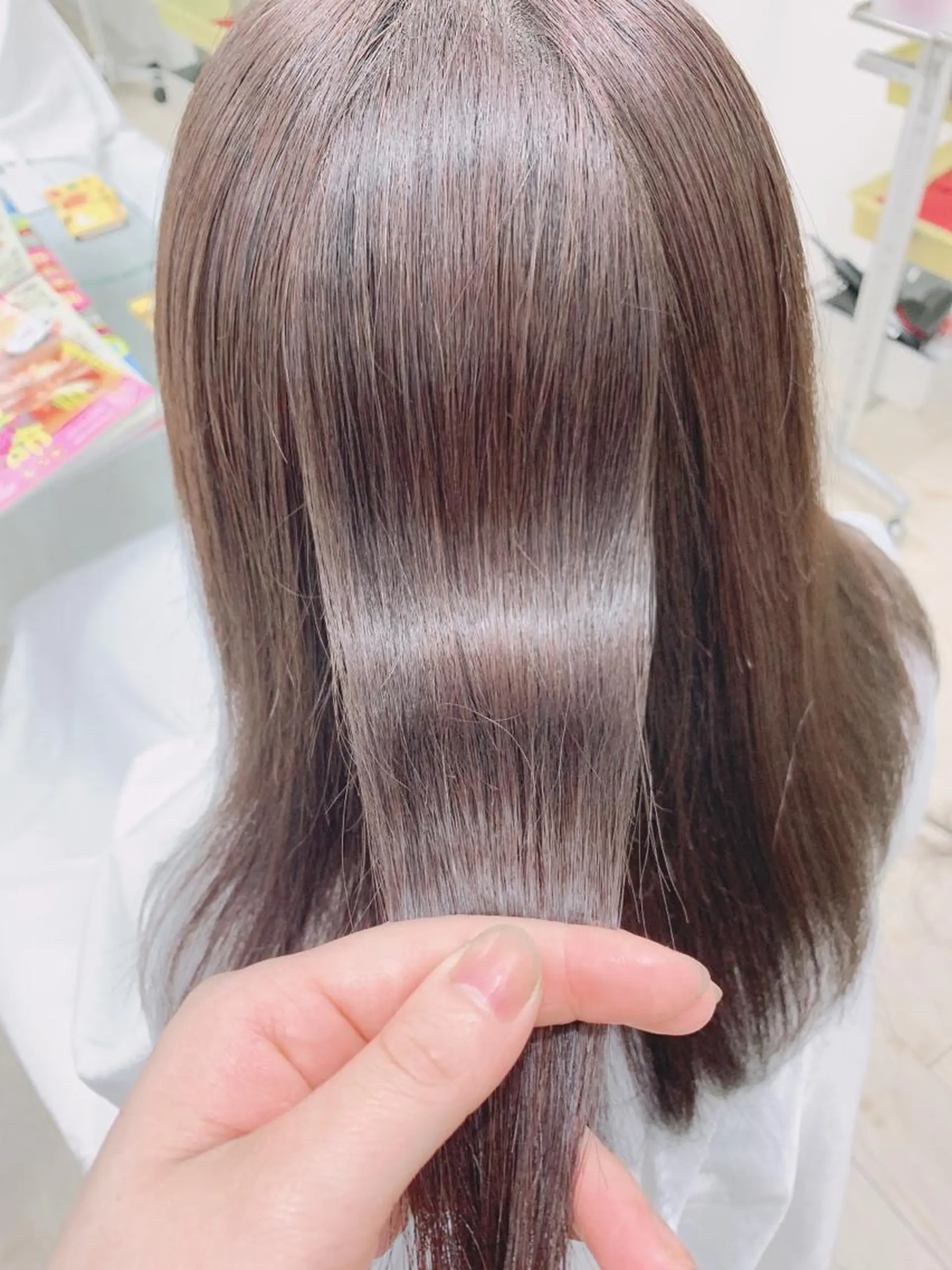 セミロング カラー パーマ ヘアアレンジ メンズ ストレートパーマ 🤍❄️水田 美雪❄️🤍のマツエク・マツパデザイン