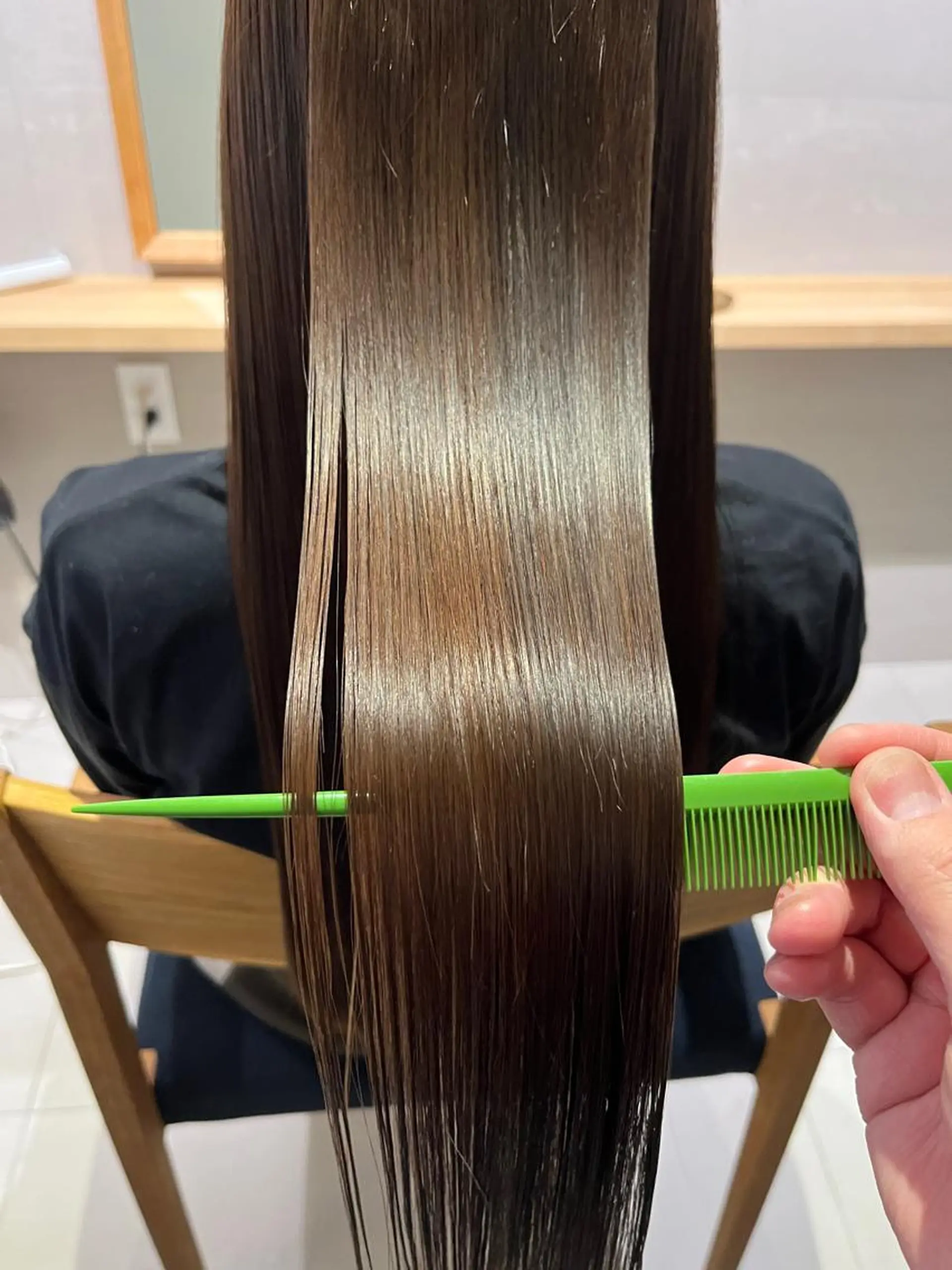 ロング カット 縮毛矯正 トリートメント ココペリヘアー所属・東梅田徒歩5分☆髪質 改善☆笹次ユウタのヘアスタイル