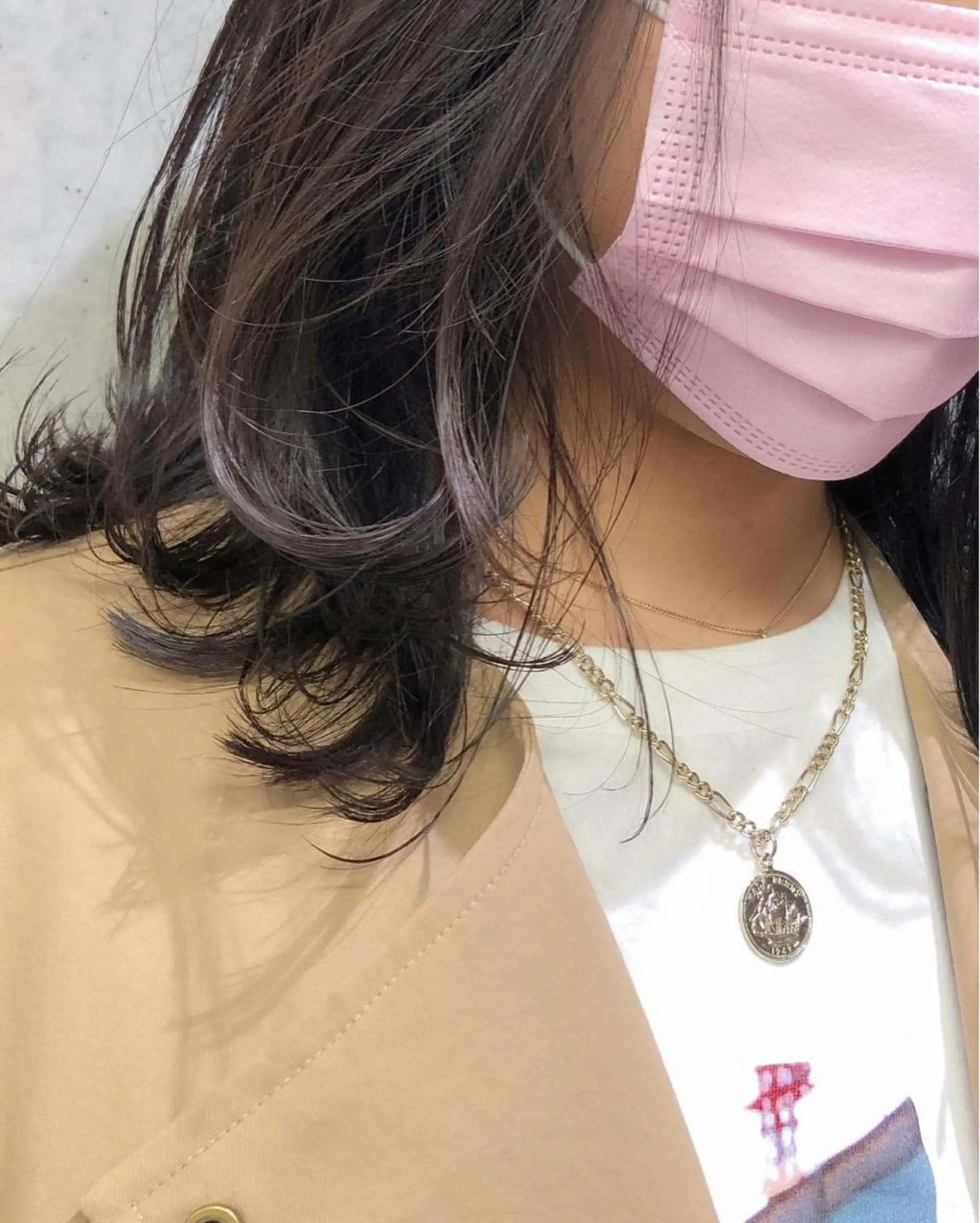 ミディアム カラー ヘアアレンジ レイヤーカット rii-🩰 トレンド韓国ヘアのヘアスタイル