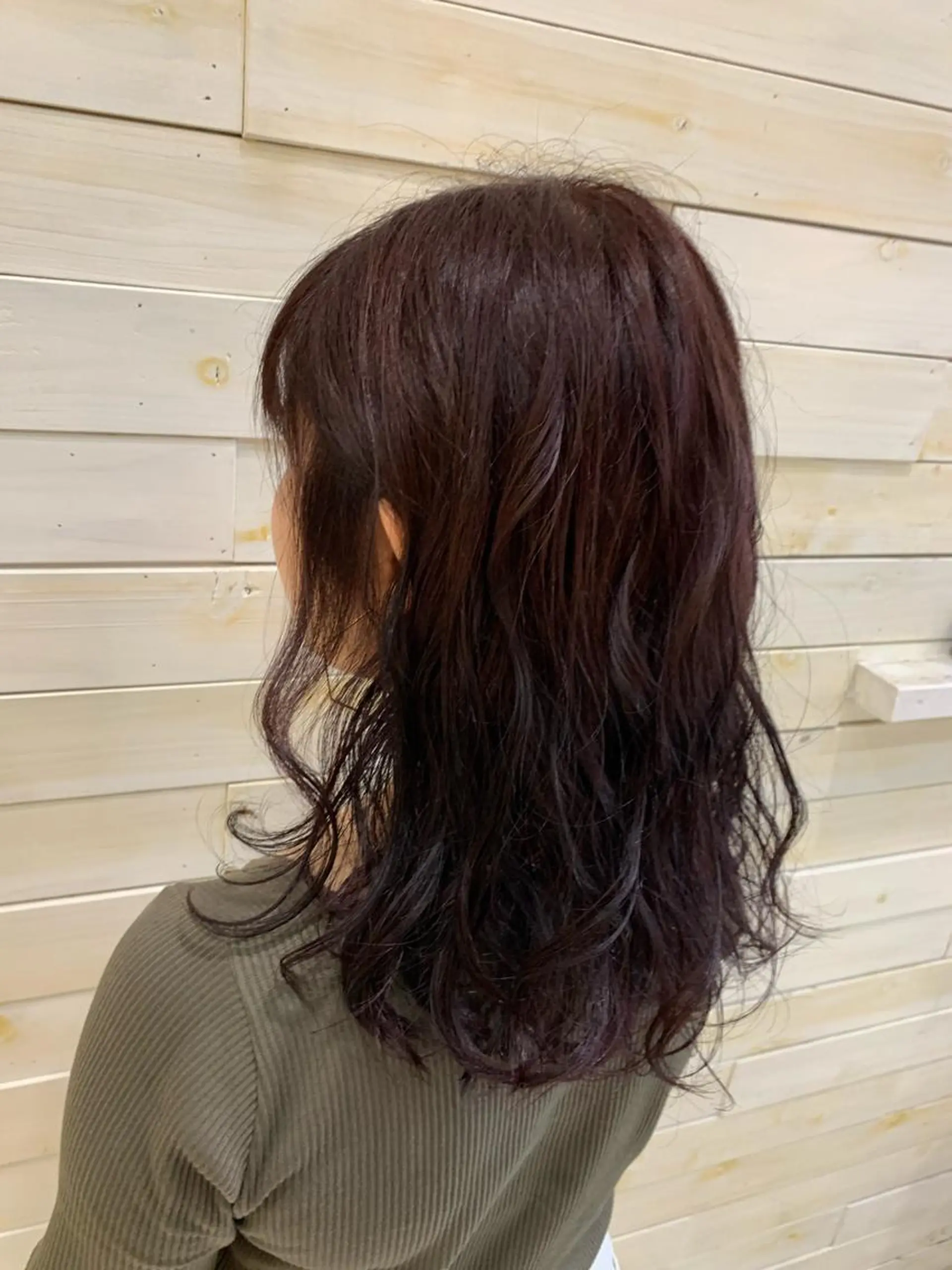 ミディアム カラー パーマ ヘアアレンジ インナーカラー /ヘアメ じゅんのヘアスタイル