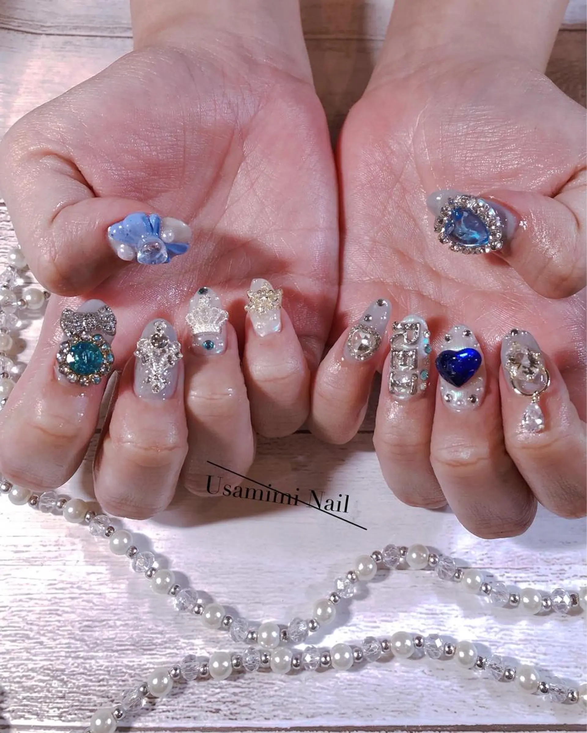 ロング ネイル USAMiMi 🐰💕のネイルデザイン