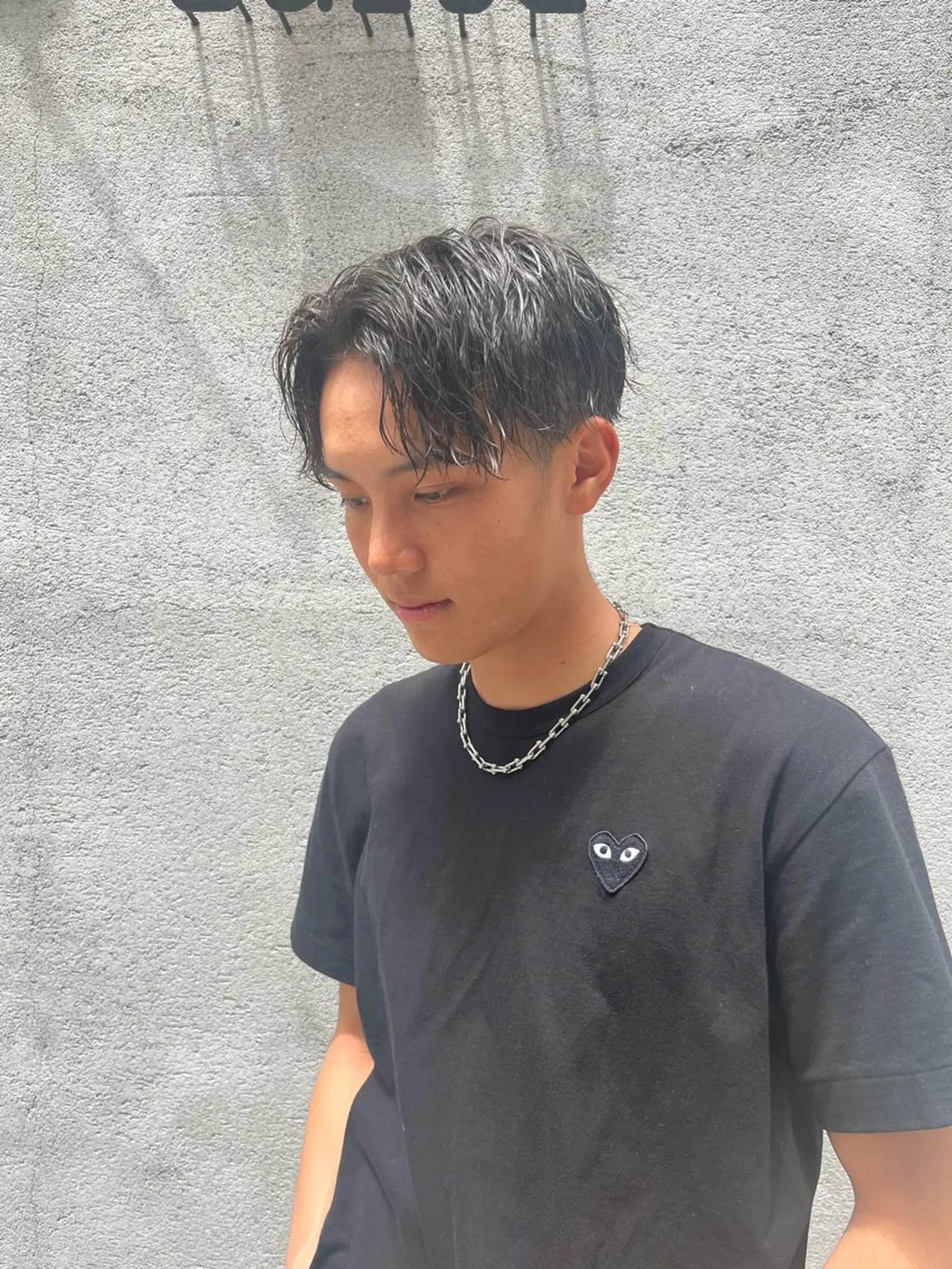 ショート パーマ メンズ パーマ／透明感 🍃Hidetoraのヘアスタイル