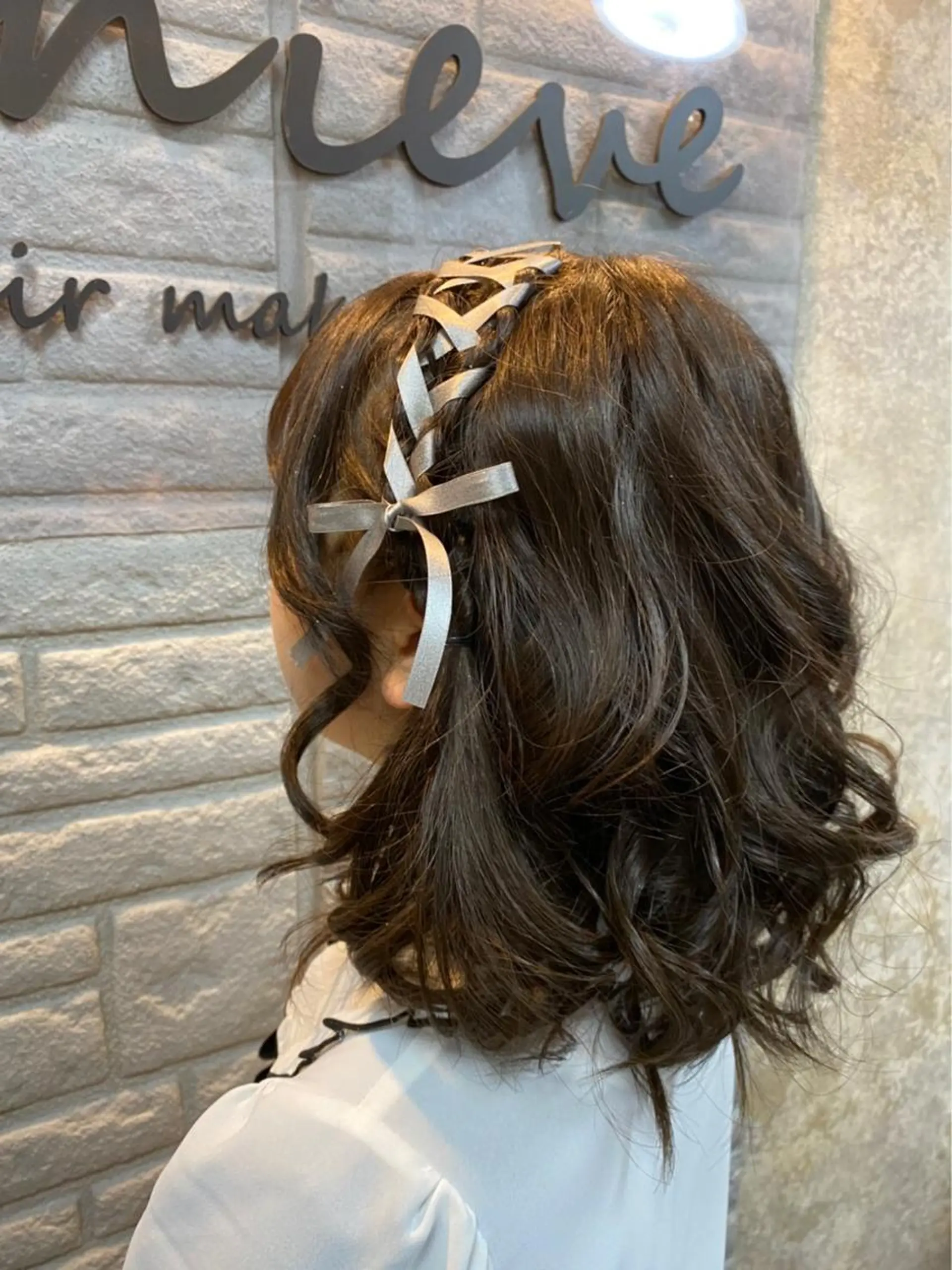 ミディアム ヘアアレンジ Achieve 三ノ宮のヘアスタイル