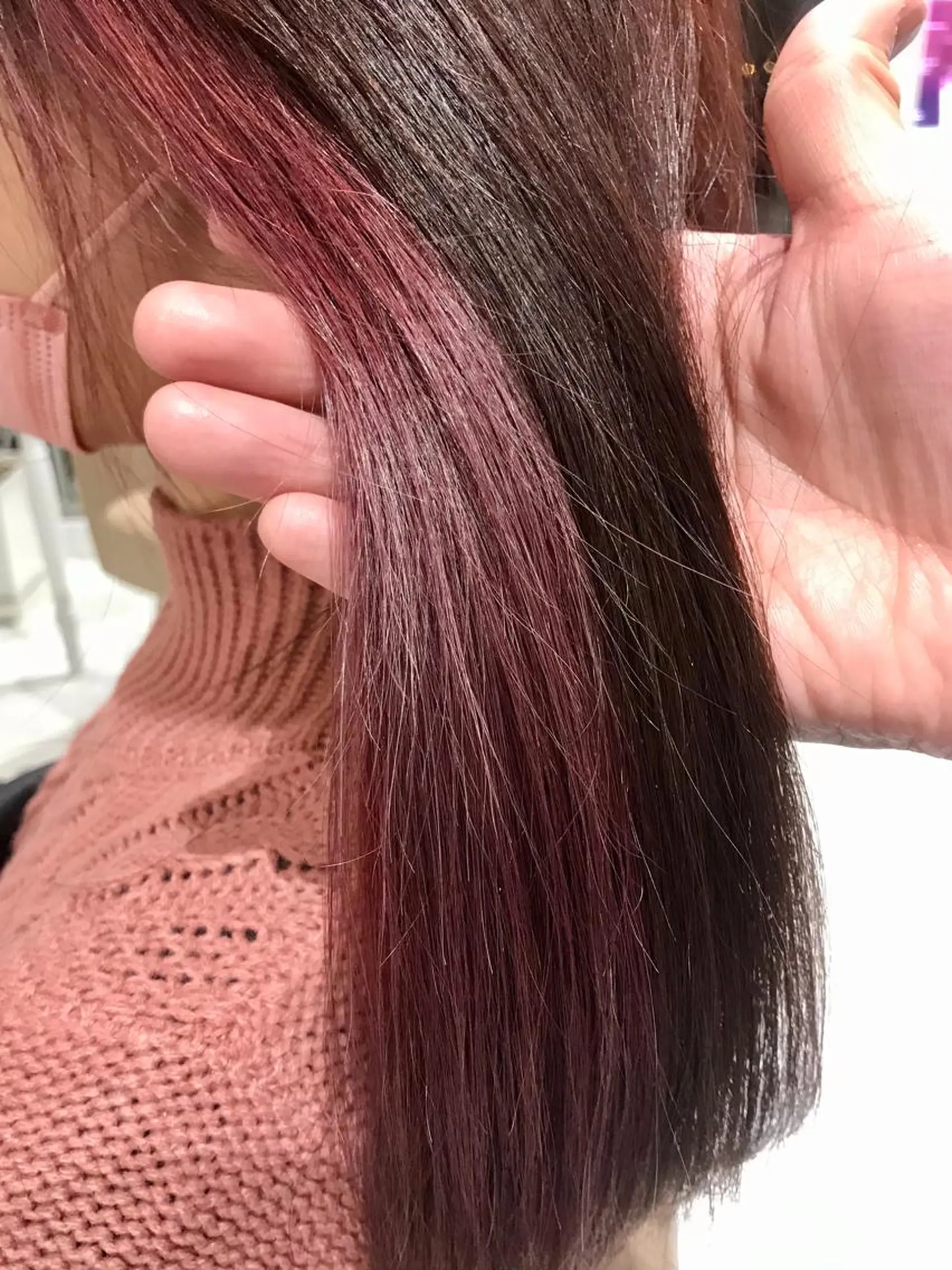 カラー インナーカラー ピンクカラー ピンクパープル nolla（ノーラ）所属・YOKOI SHINJIのヘアスタイル