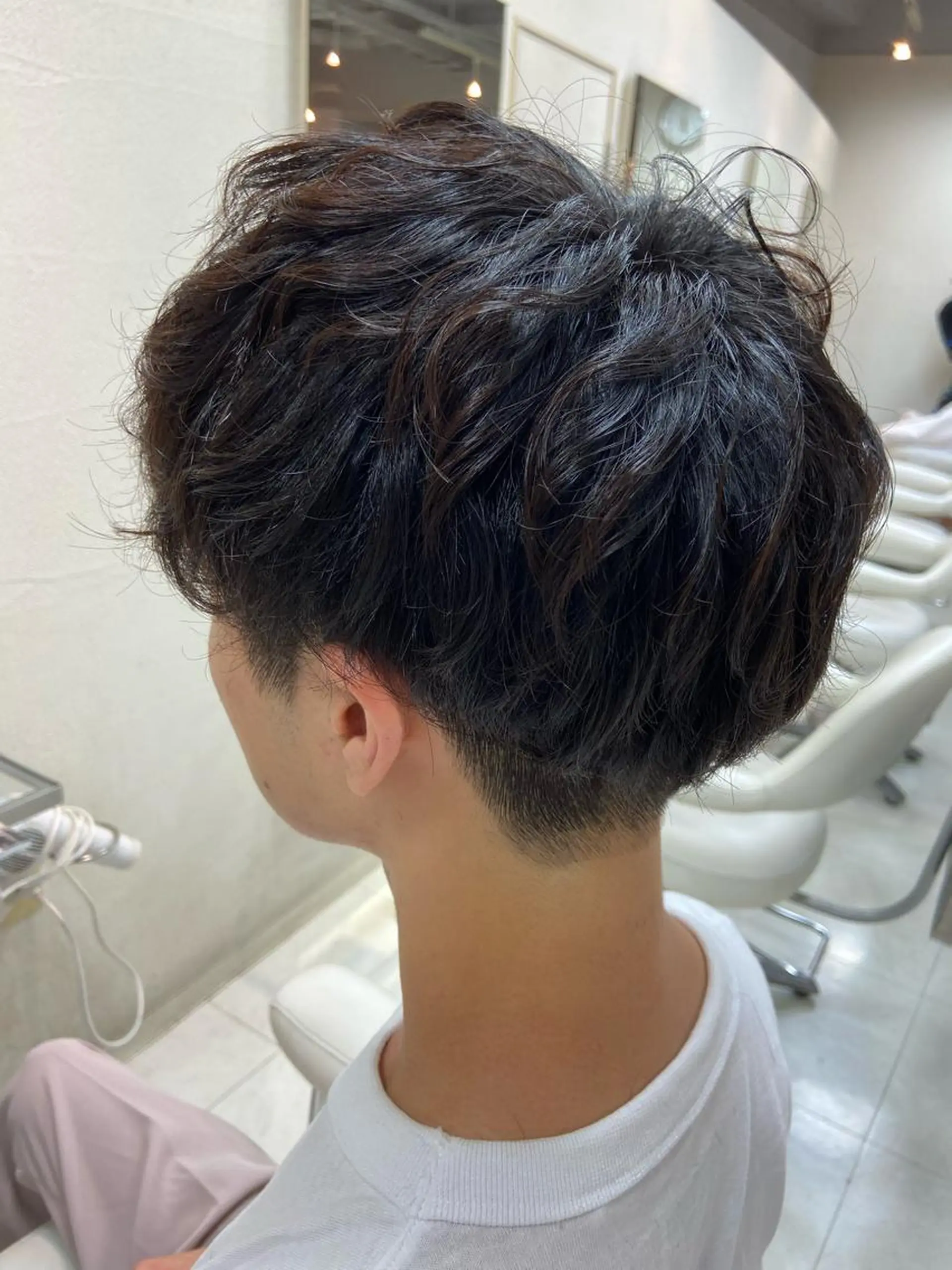 パーマ メンズ マッシュ メンズパーマ カット パーマ 菊地 美憂のヘアスタイル