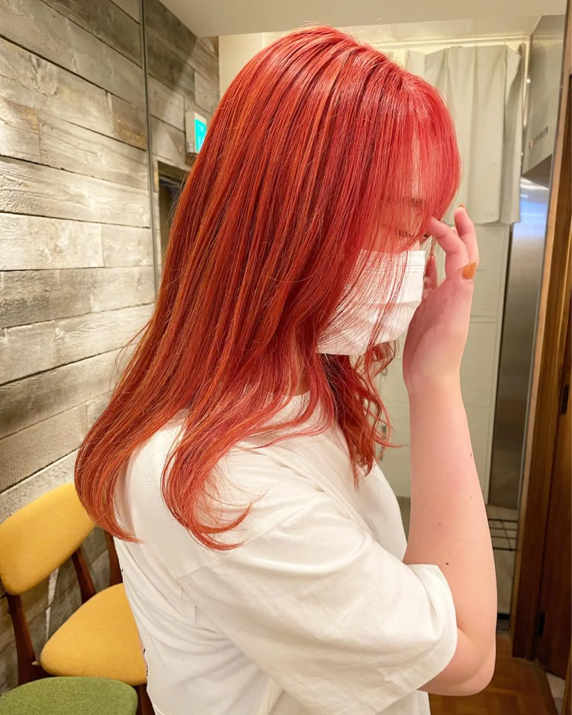 カラー ピンクカラー ヘアカラー レイヤー/ボブ/ 顔周り/yukinaのヘアスタイル