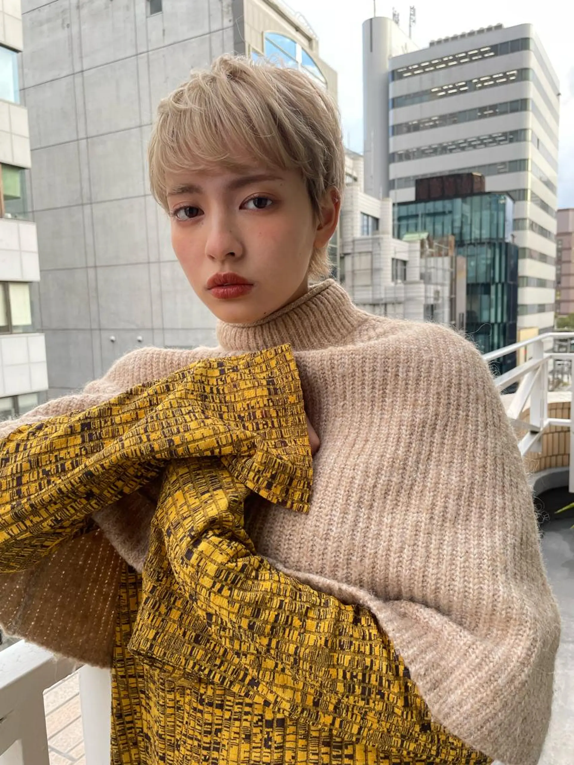 ショート カラー カット ヘアカラー トリートメント ショート/ボブ専門 宮脇美奈/南船場のヘアスタイル