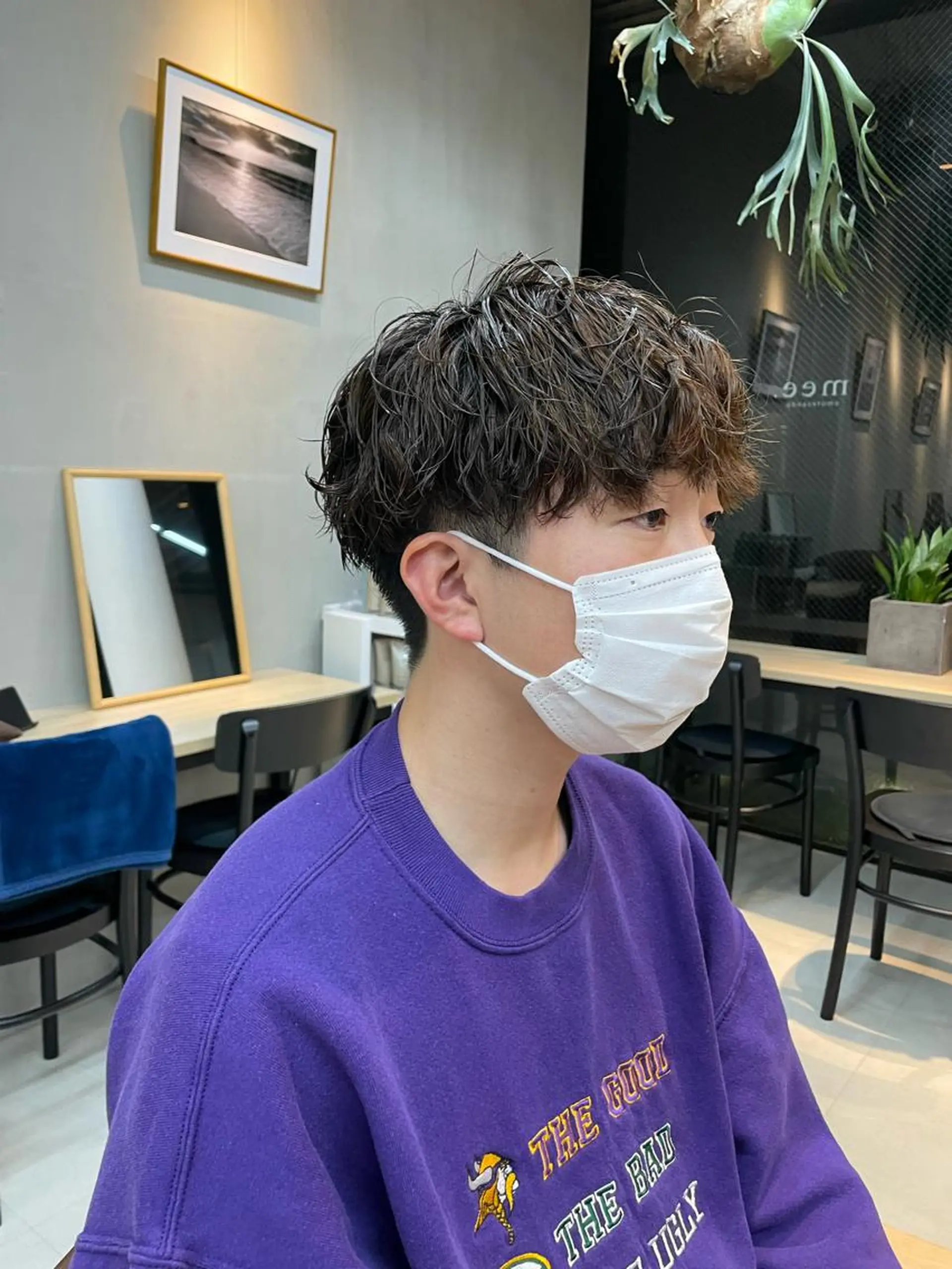 ショート メンズ メンズパーマ mee.表参道所属・ボブ/ショート /パーマ/shinのヘアスタイル