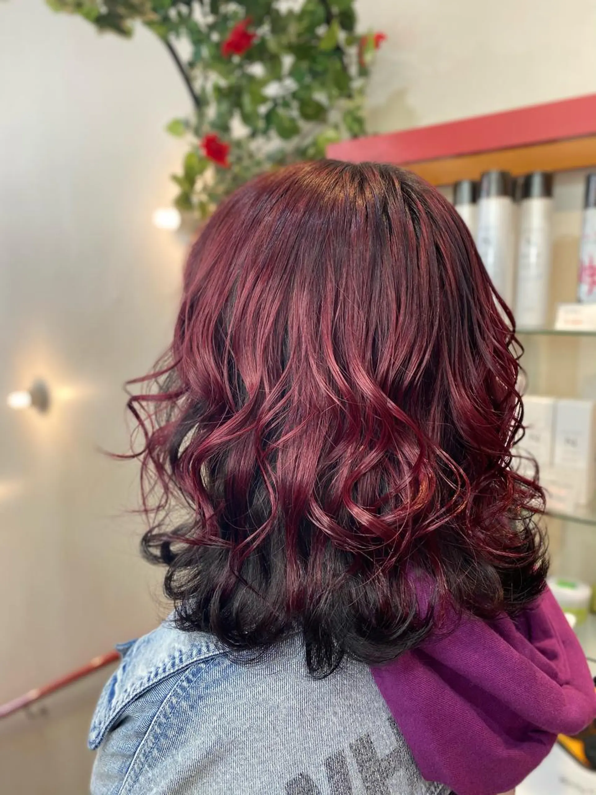 ミディアム ヘアカラー ゆぴ☾‪/推しカラー /ハイトーンのヘアスタイル