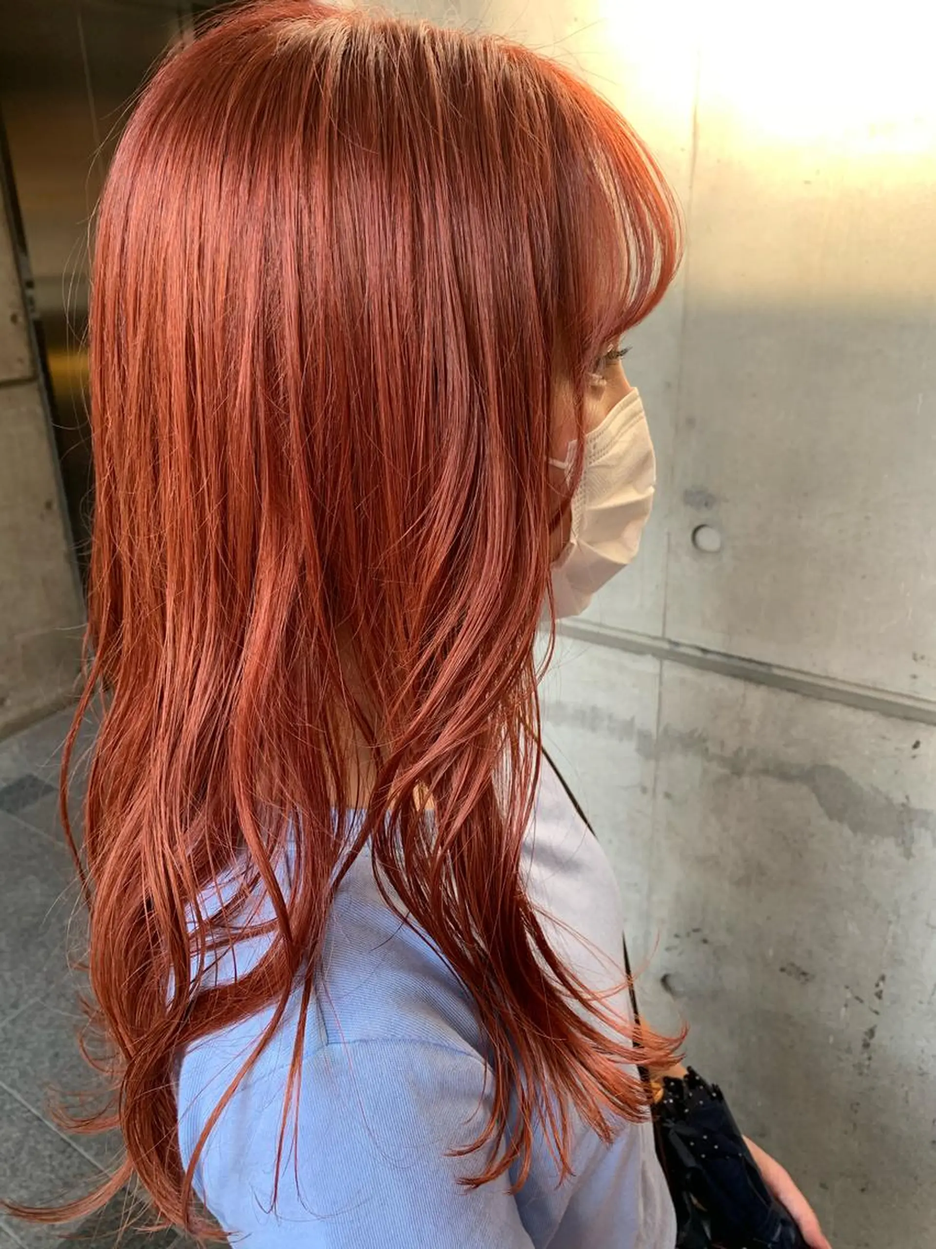 セミロング カラー 平野 優奈のヘアスタイル