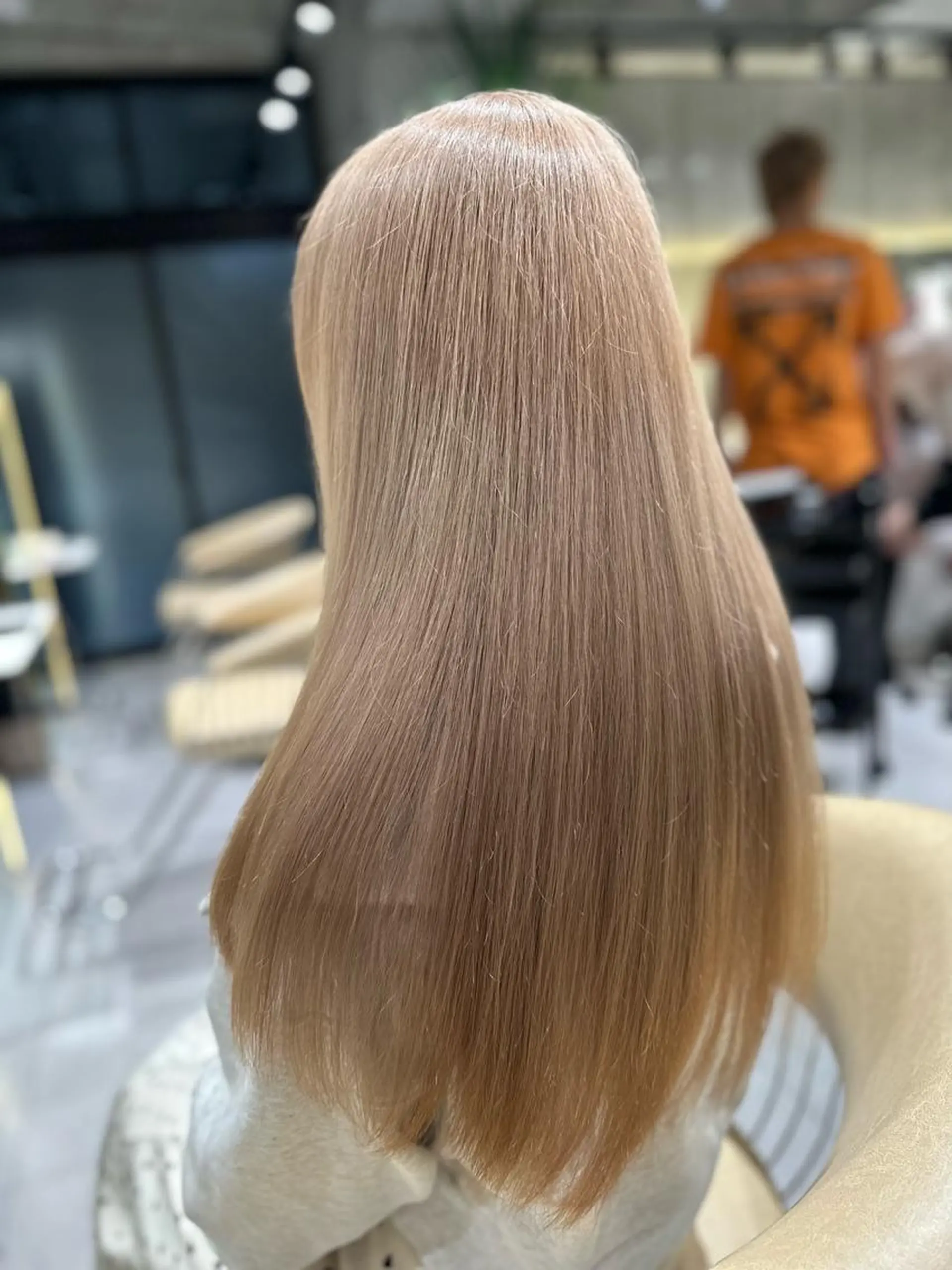 ロング カット 縮毛矯正 トリートメント ✨髪質改善特化✨副 店長椎葉信乃介のヘアスタイル