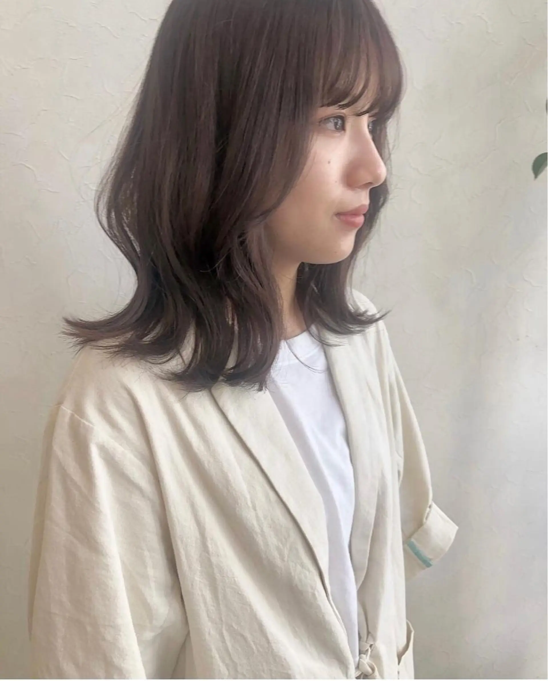 セミロング カラー nakahara madokaのヘアスタイル