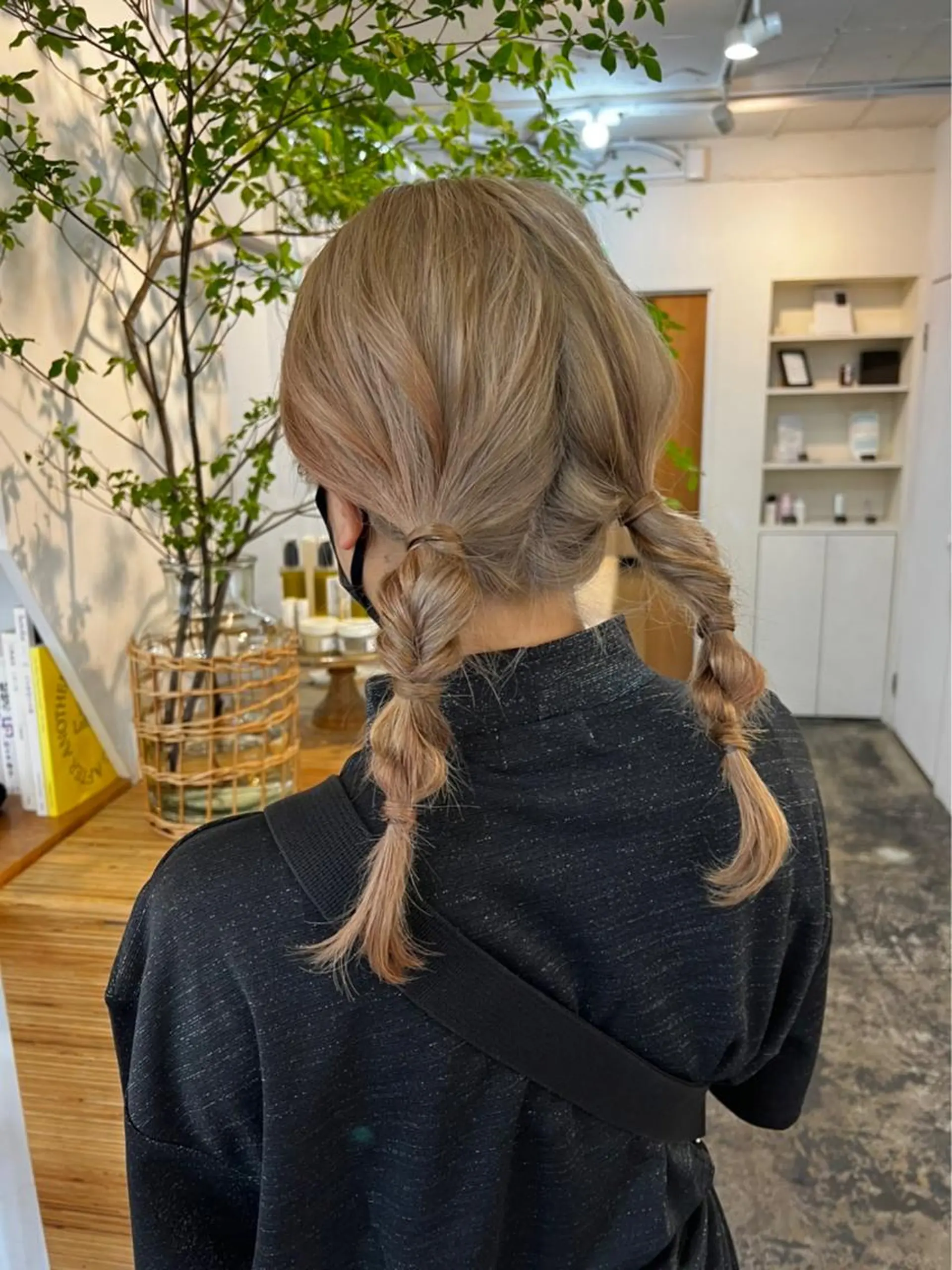 セミロング ヘアアレンジ 簡単アレンジ 【arc】Ruri コテ巻き風パーマのヘアスタイル