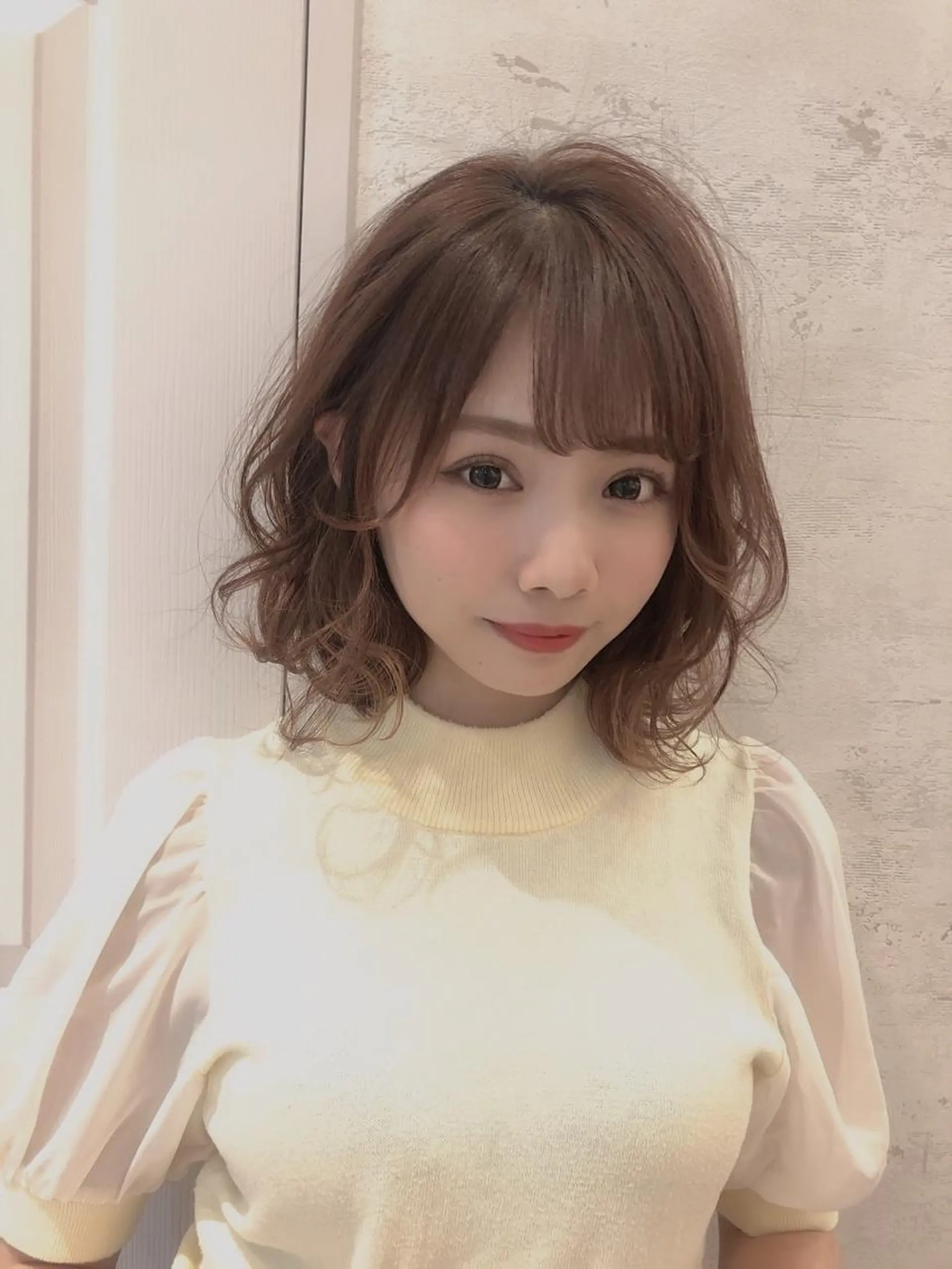 ミディアム アッシュ カット ヘアカラー トリートメント 代表山口ひな 髪質改善のプロのヘアスタイル