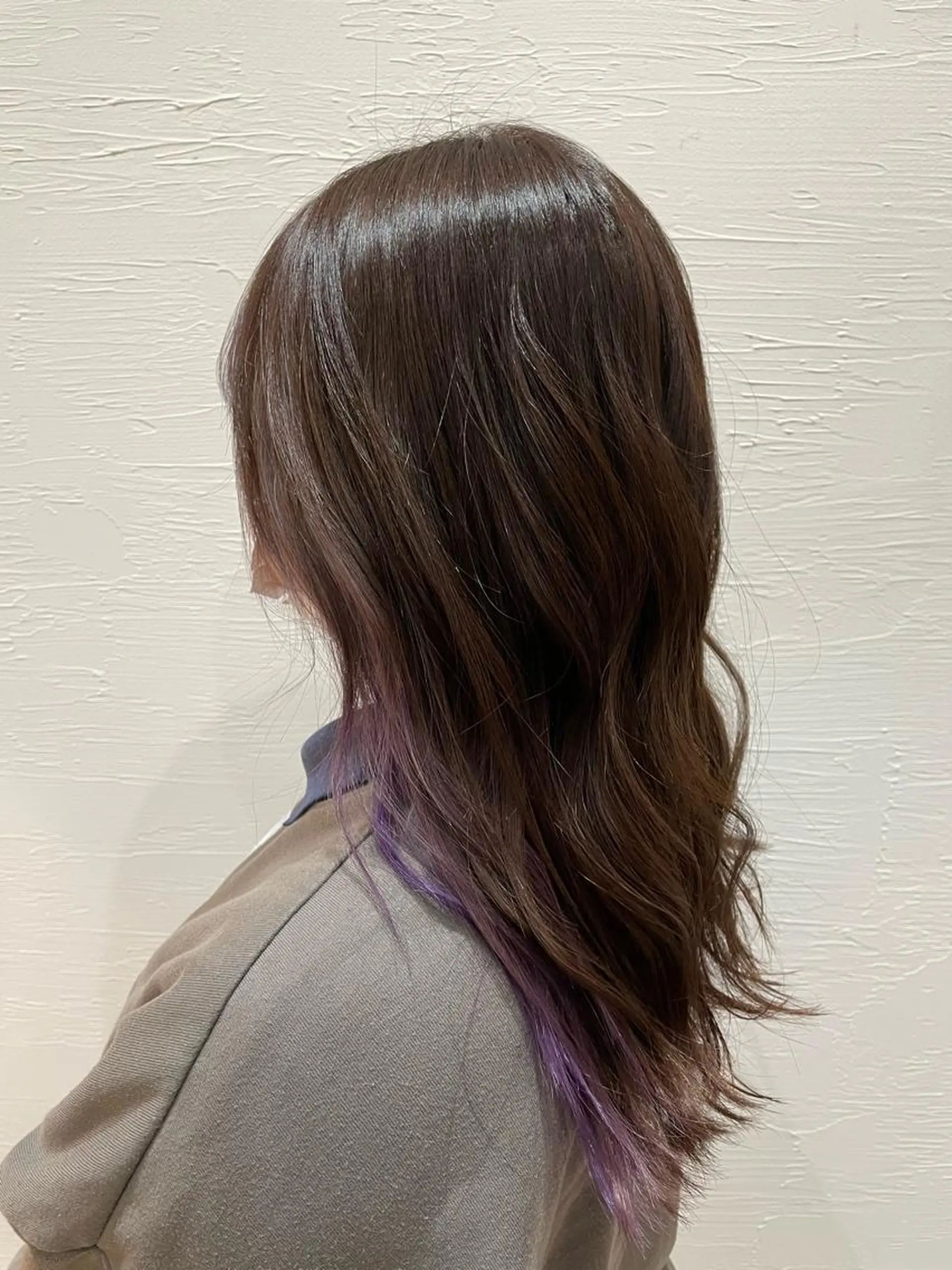ロング ミストバング 守川 七海のヘアスタイル