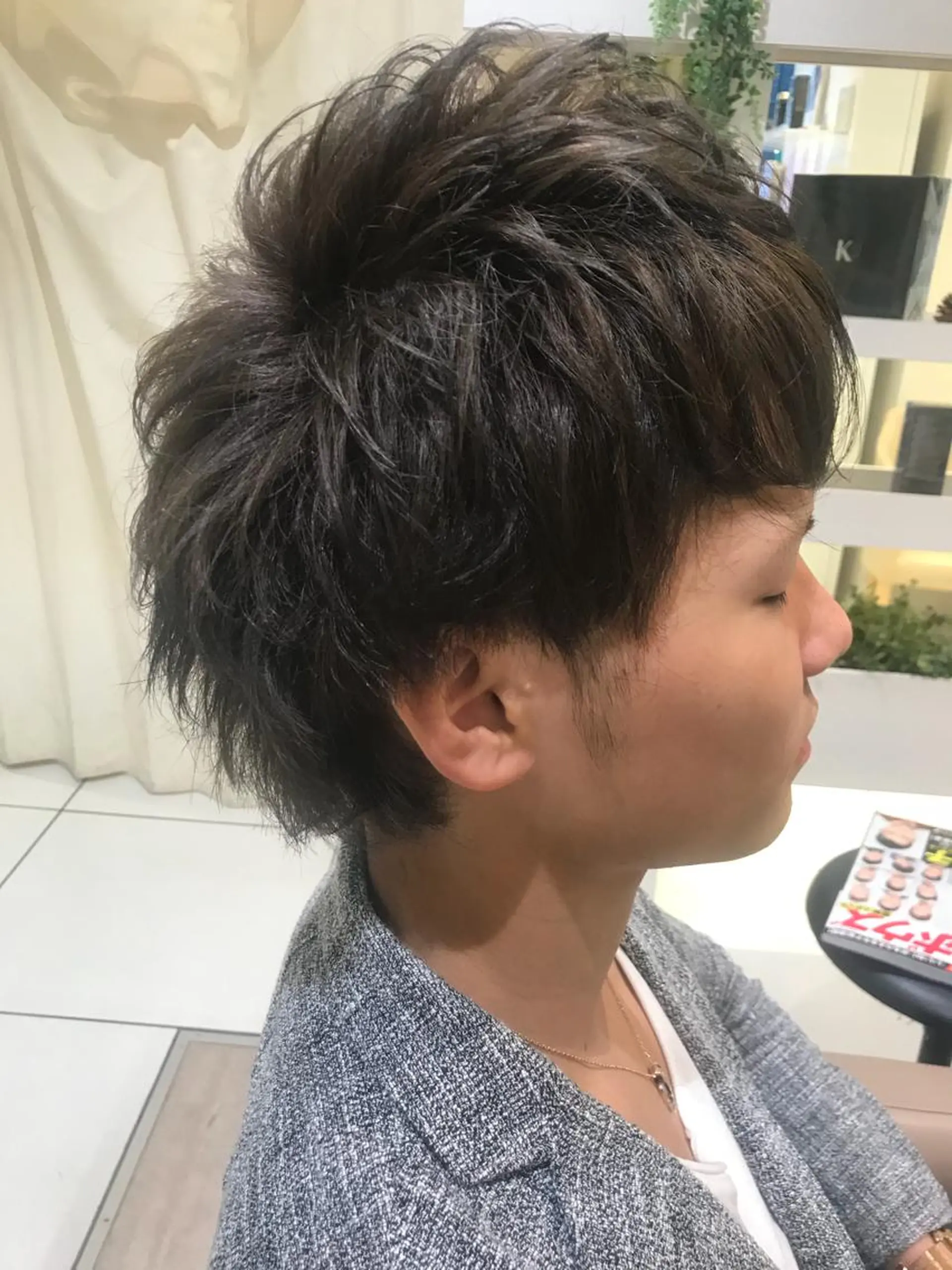 ショート カラー メンズ 縮毛矯正/髪質改善 /韓国風　山川春輝のヘアスタイル
