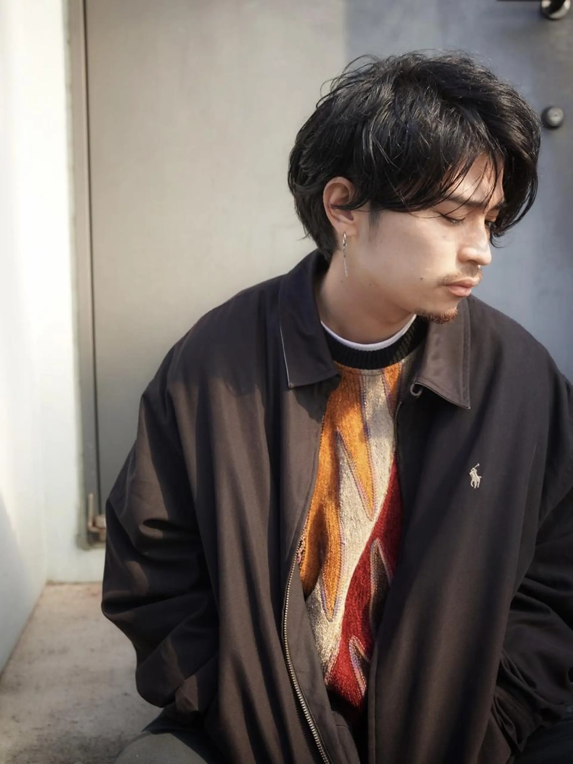 ショート メンズ 柳下 涼のヘアスタイル