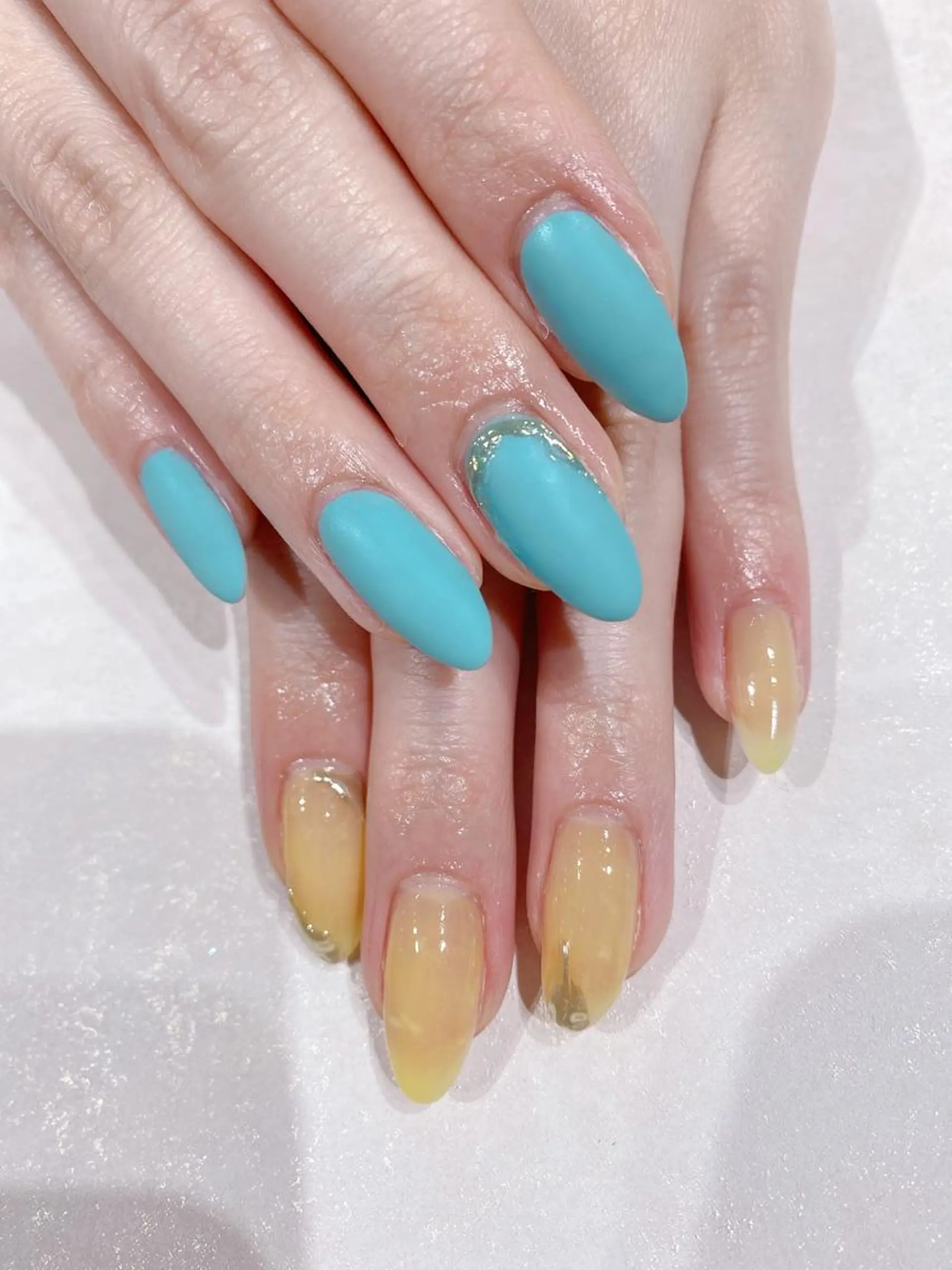 ミディアム ハンドネイル フットネイル JNA認定講師🌸 RIEのネイルデザイン