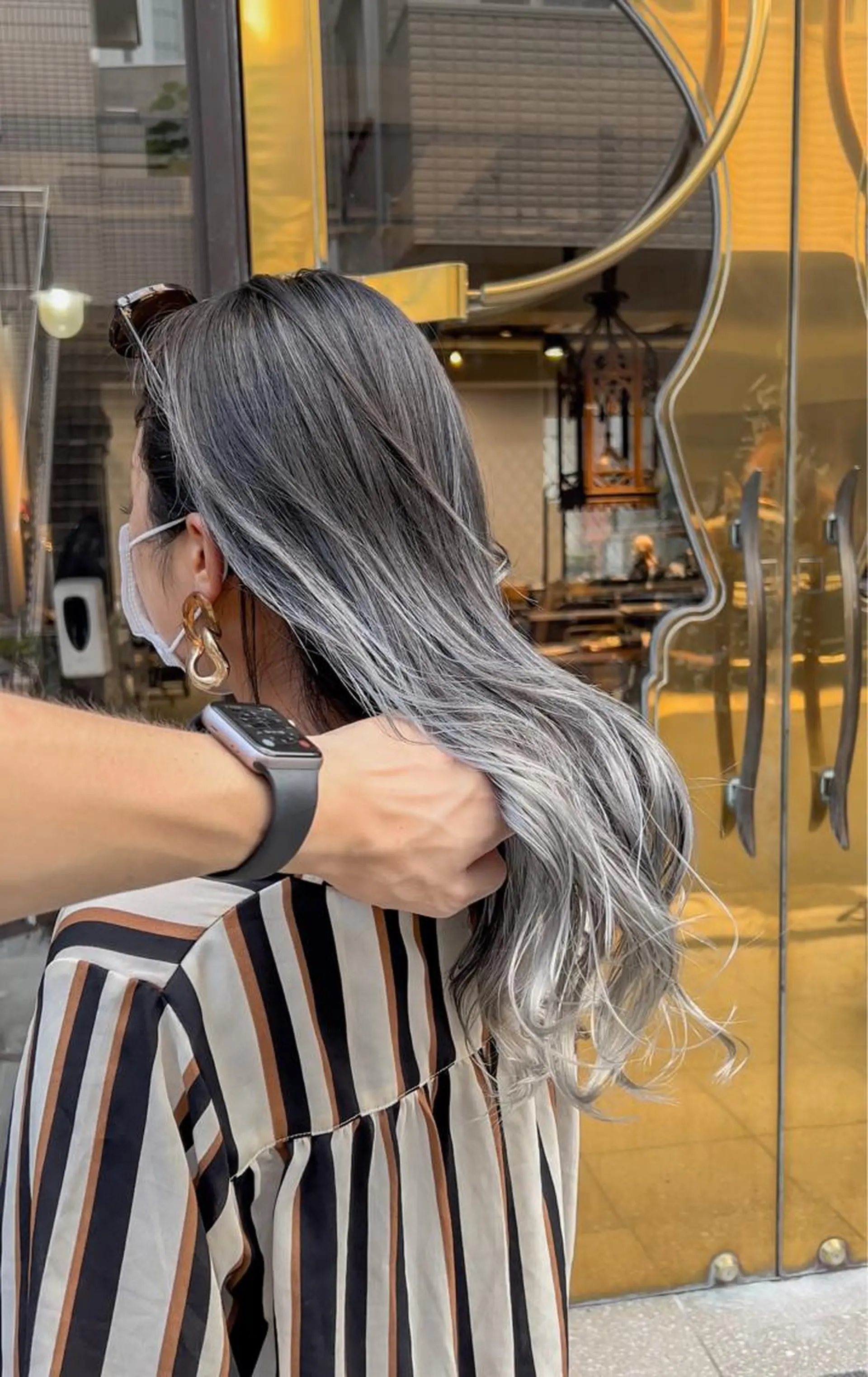 ミディアム カラー カット ヘアカラー トリートメント 海外デザイン🇺🇸 石渡諒太のヘアスタイル