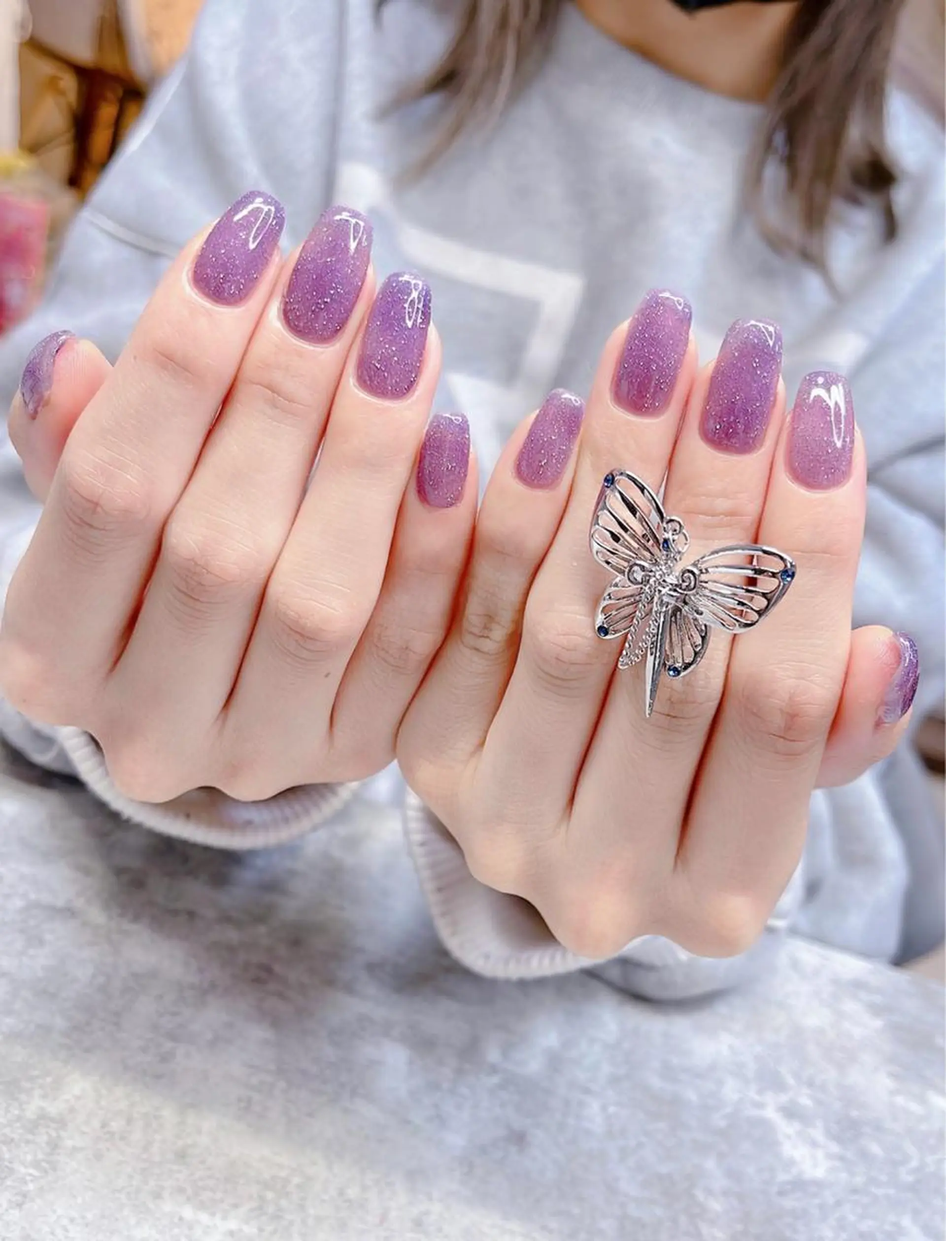 ミディアム 韓国風ヘア めぐみのネイルサロン 惠のネイルデザイン