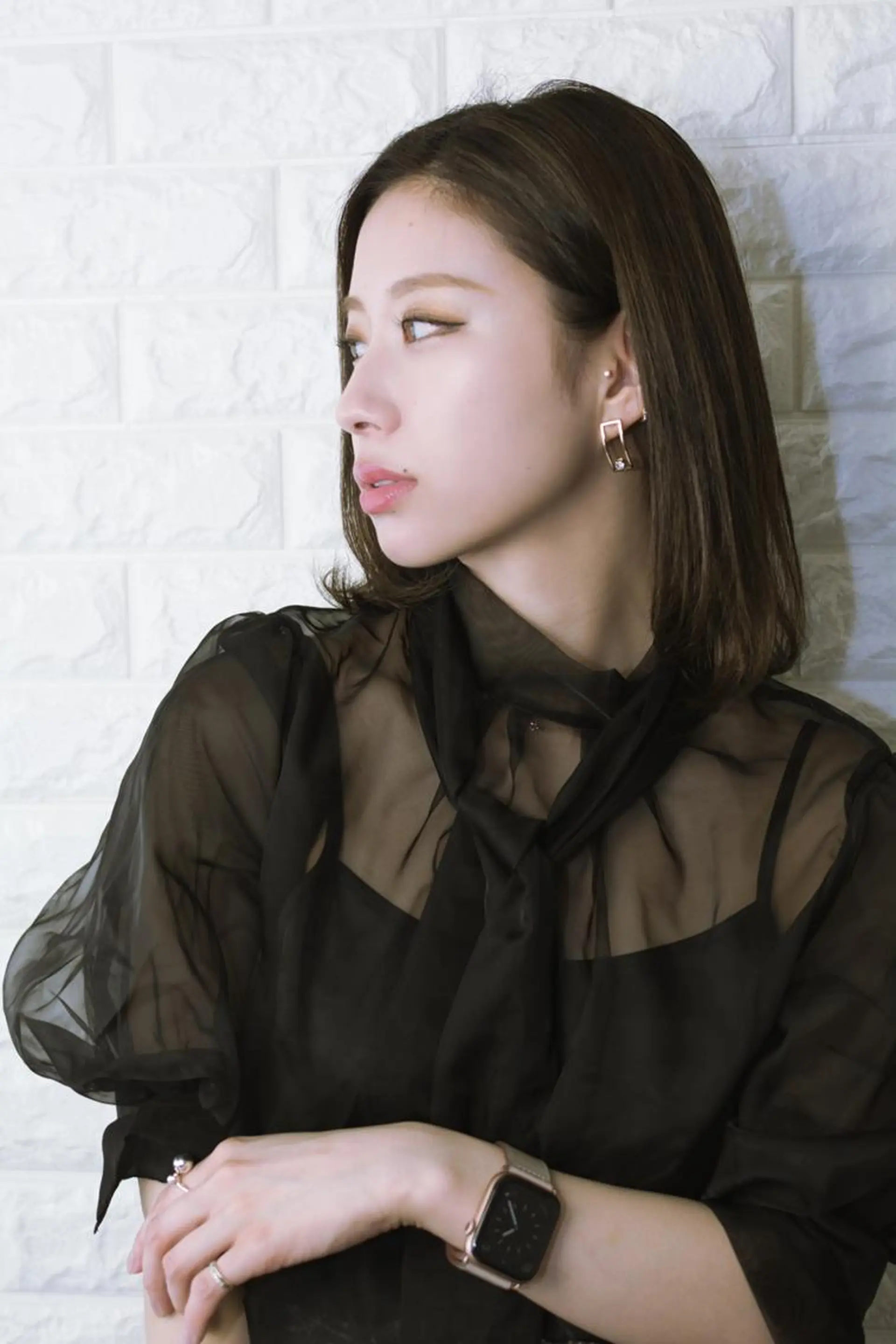 ミディアム ショートボブ ボブ 外国人風カラー ハイライト 外ハネヘア 撮影モデル 斉藤 正敏のその他イメージ