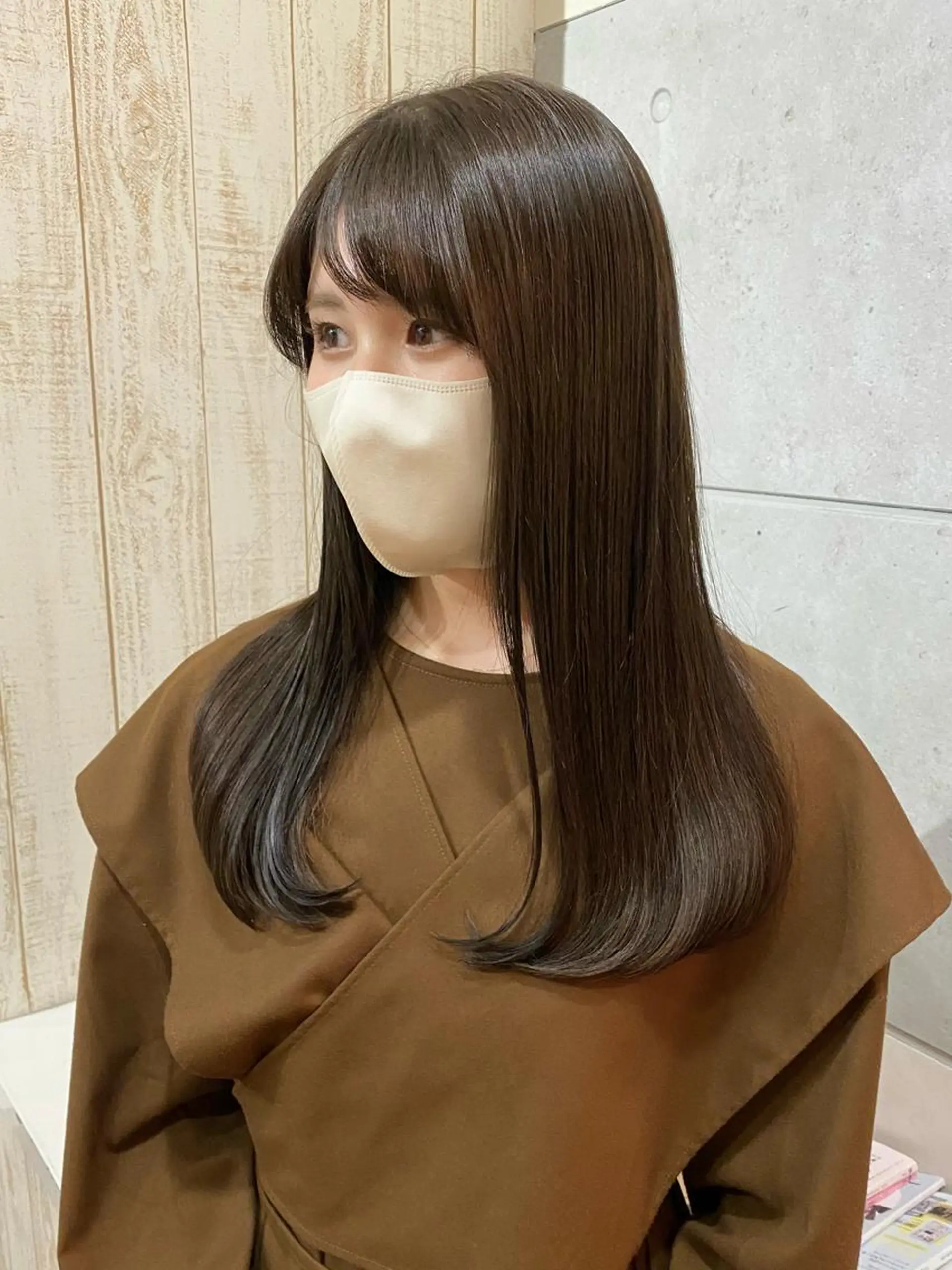 ロング 髪質改善 トリートメント 中尾 未来/艶カラー /カットモデルのヘアスタイル