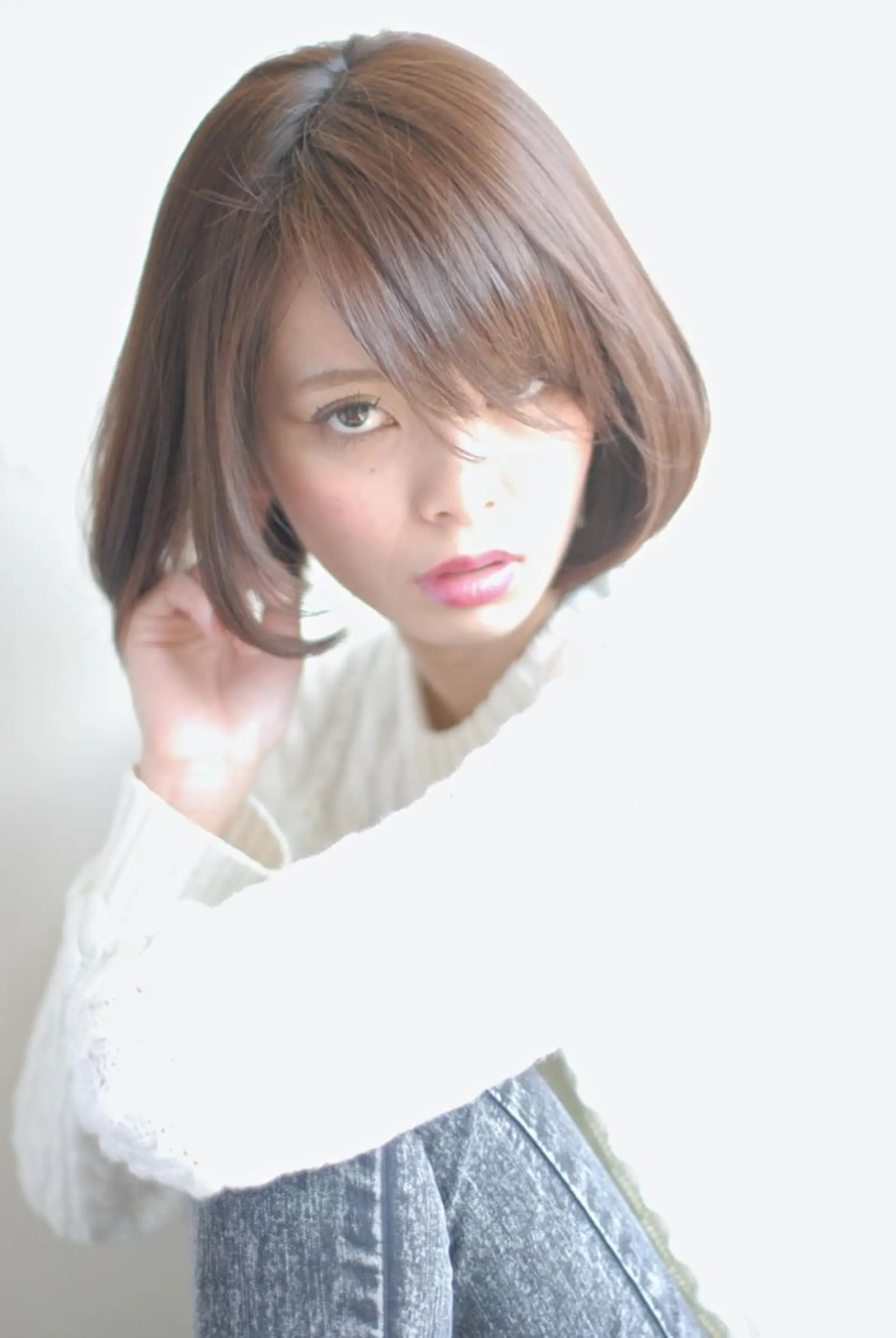 ショート ミディアム カラー パーマ 推し活専用 【派手髪】飯野ゆかりのヘアスタイル