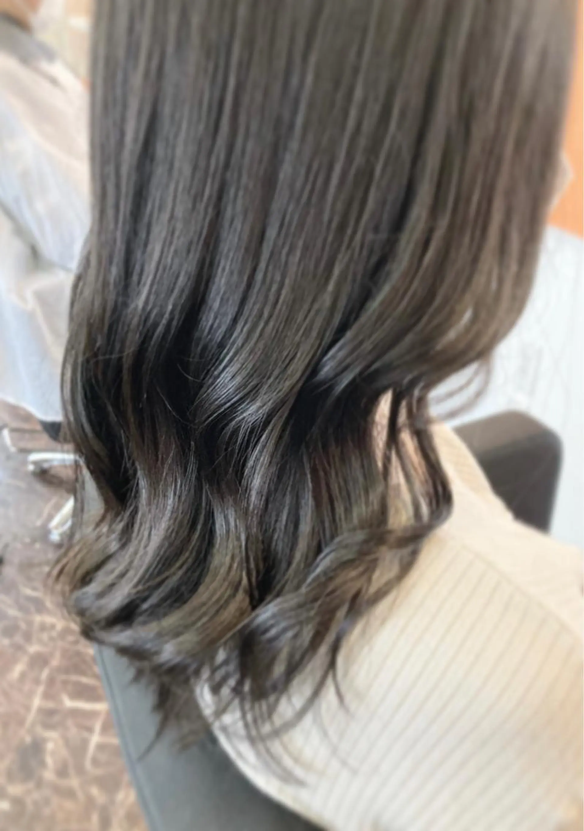 セミロング カラー ヘアカラー 【Atem 大町店】 永森　優里花のヘアスタイル