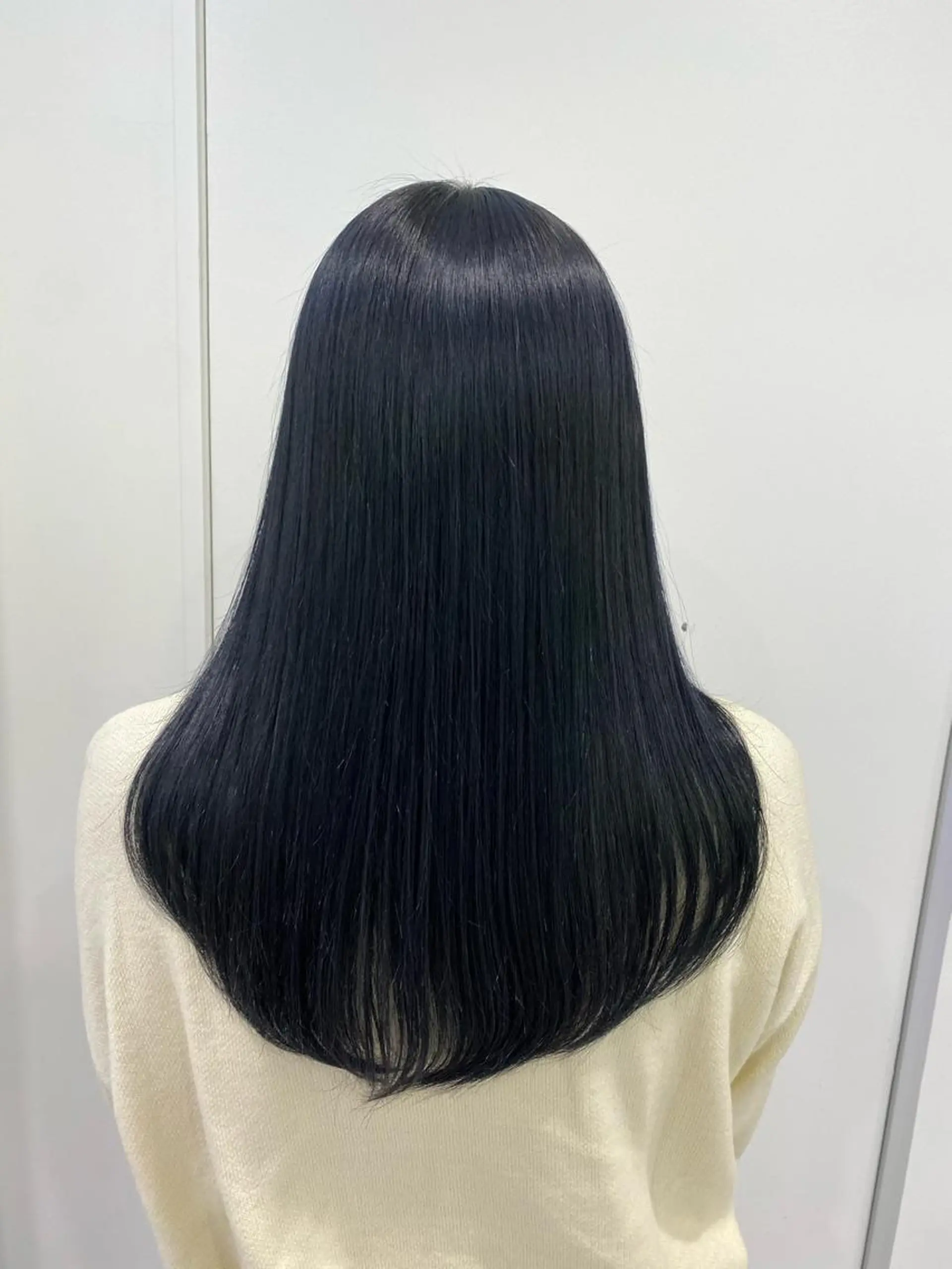 セミロング ヘアカラー ヘアセット ワインレッド 🍒KAHOのヘアスタイル