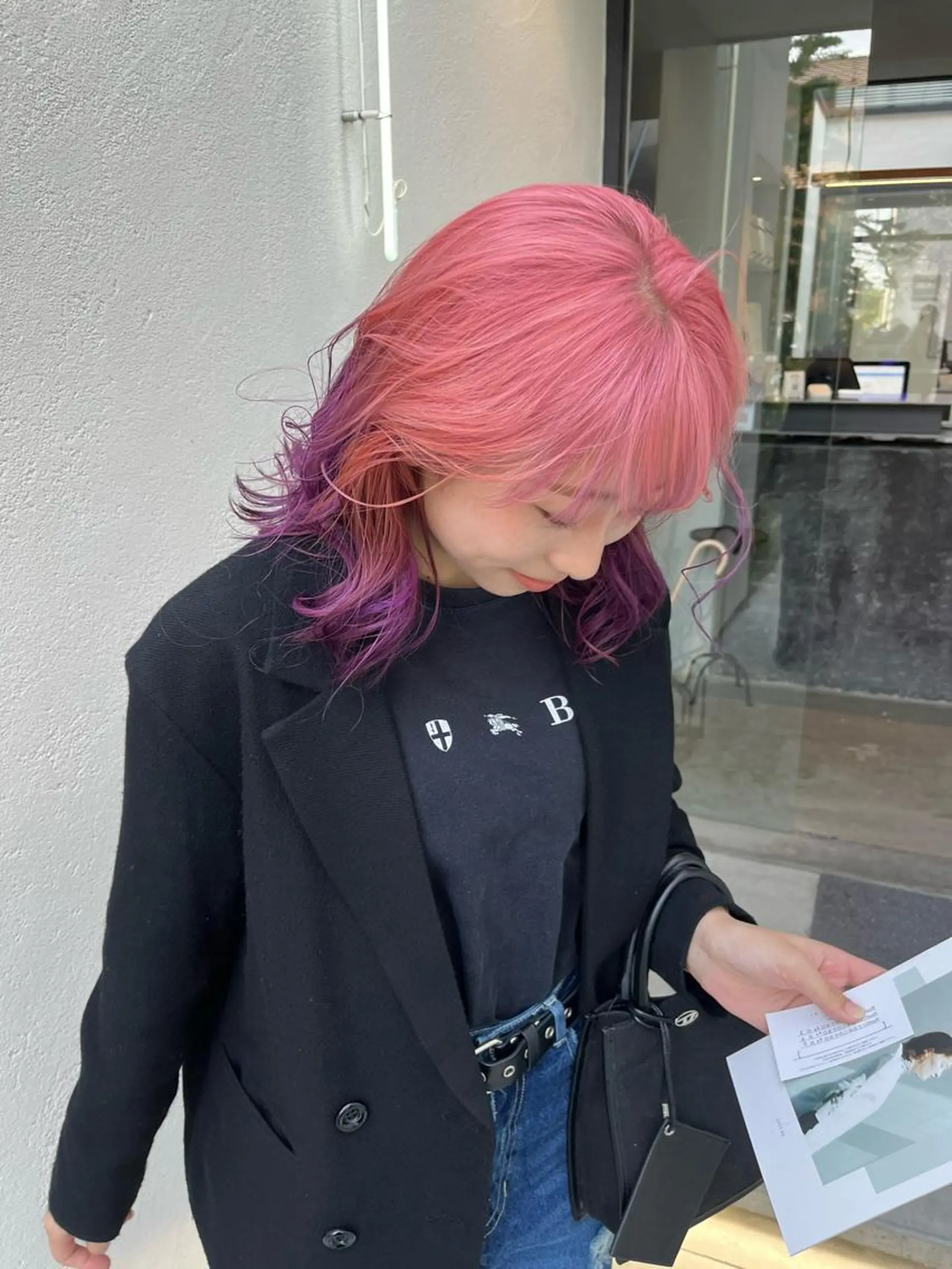 ミディアム ヘアカラー heir studio Baretta所属・山本 銀次郎のヘアスタイル