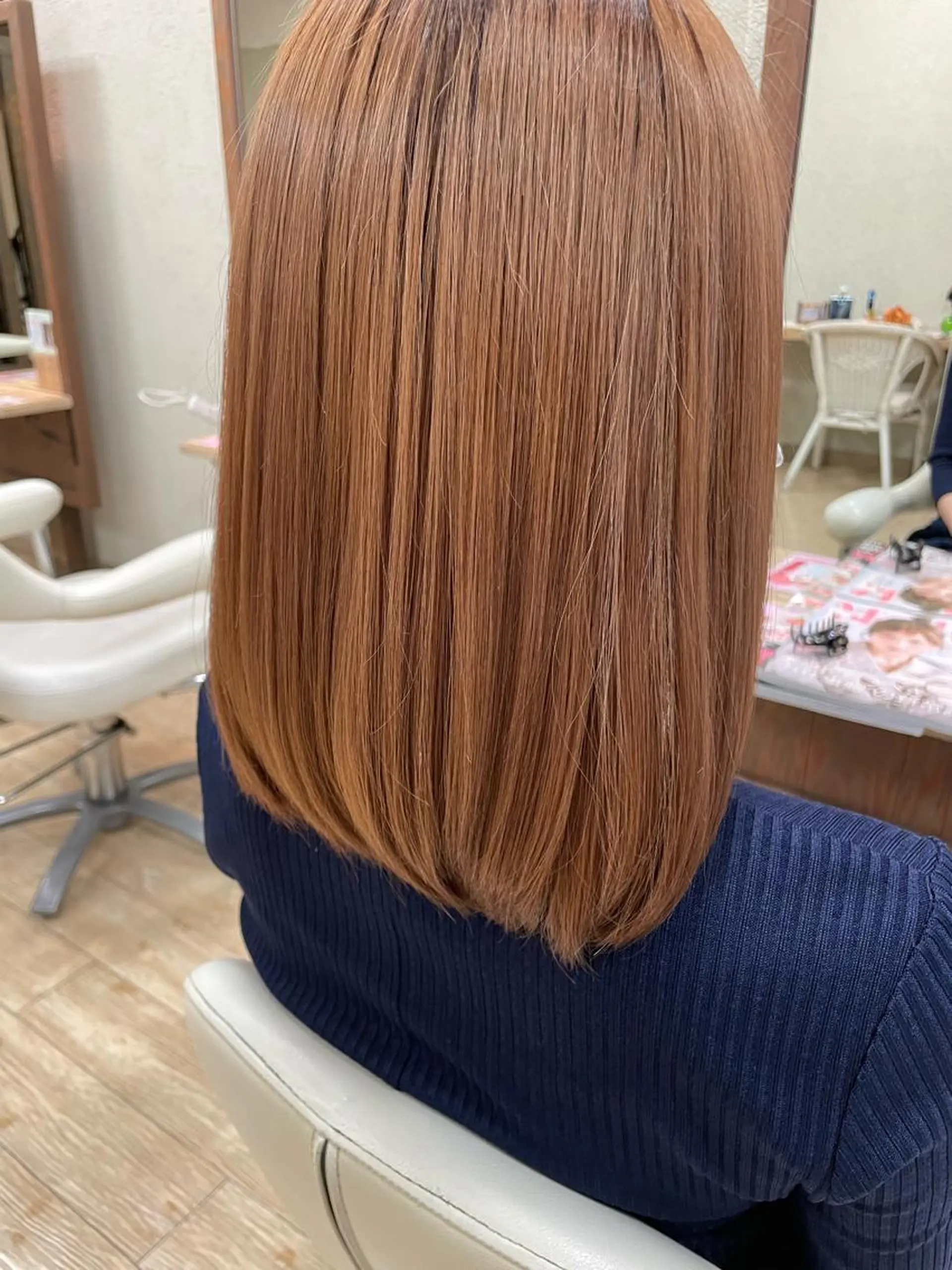 ミディアム カット トリートメント 松下 由恵のヘアスタイル