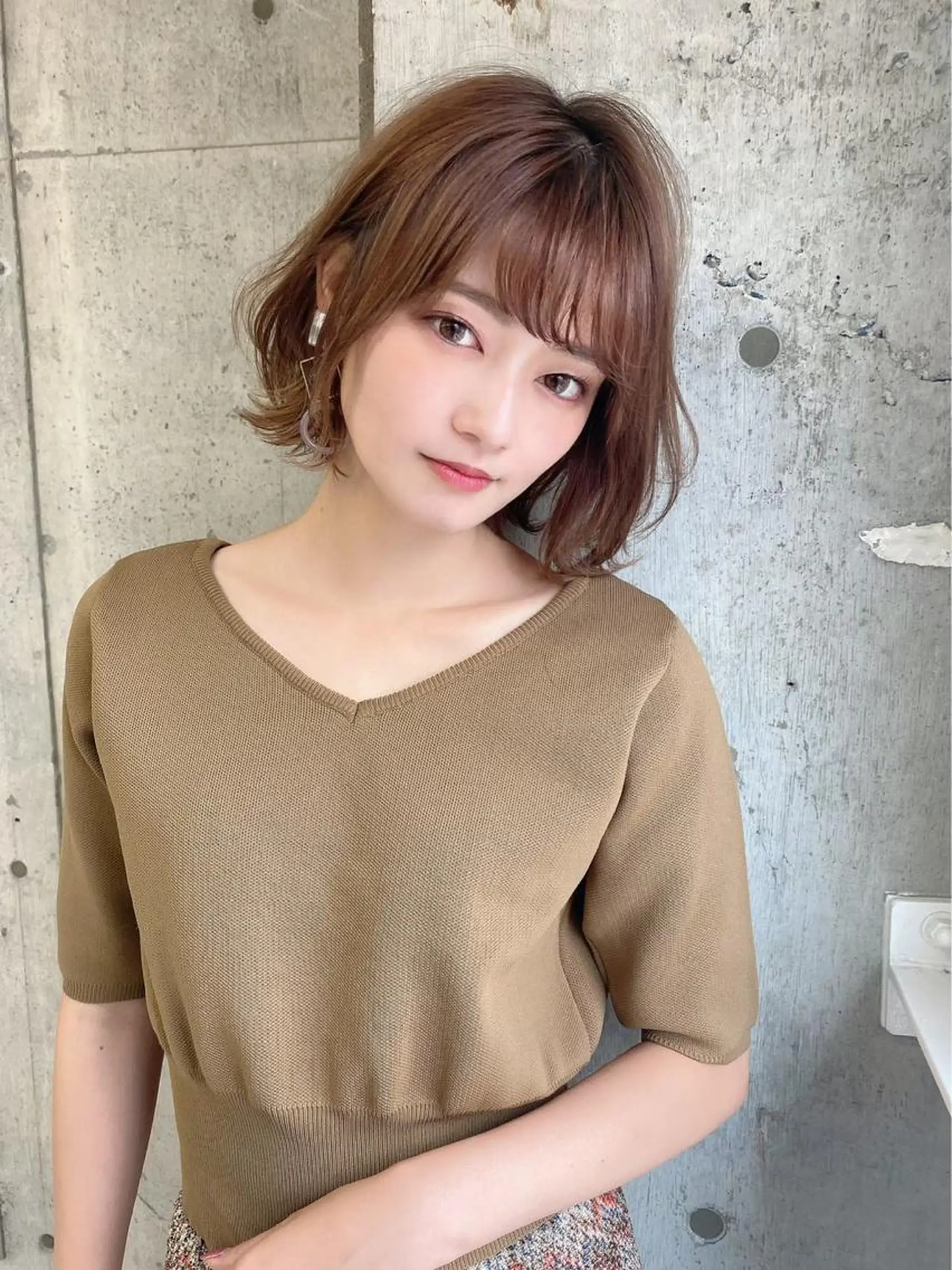 ミディアム カラー バレイヤージュ ブリーチ ケアブリーチ ダブルカラー ハイライトカラー 美髪/カラー 美容院🌈渡辺隼也のヘアスタイル