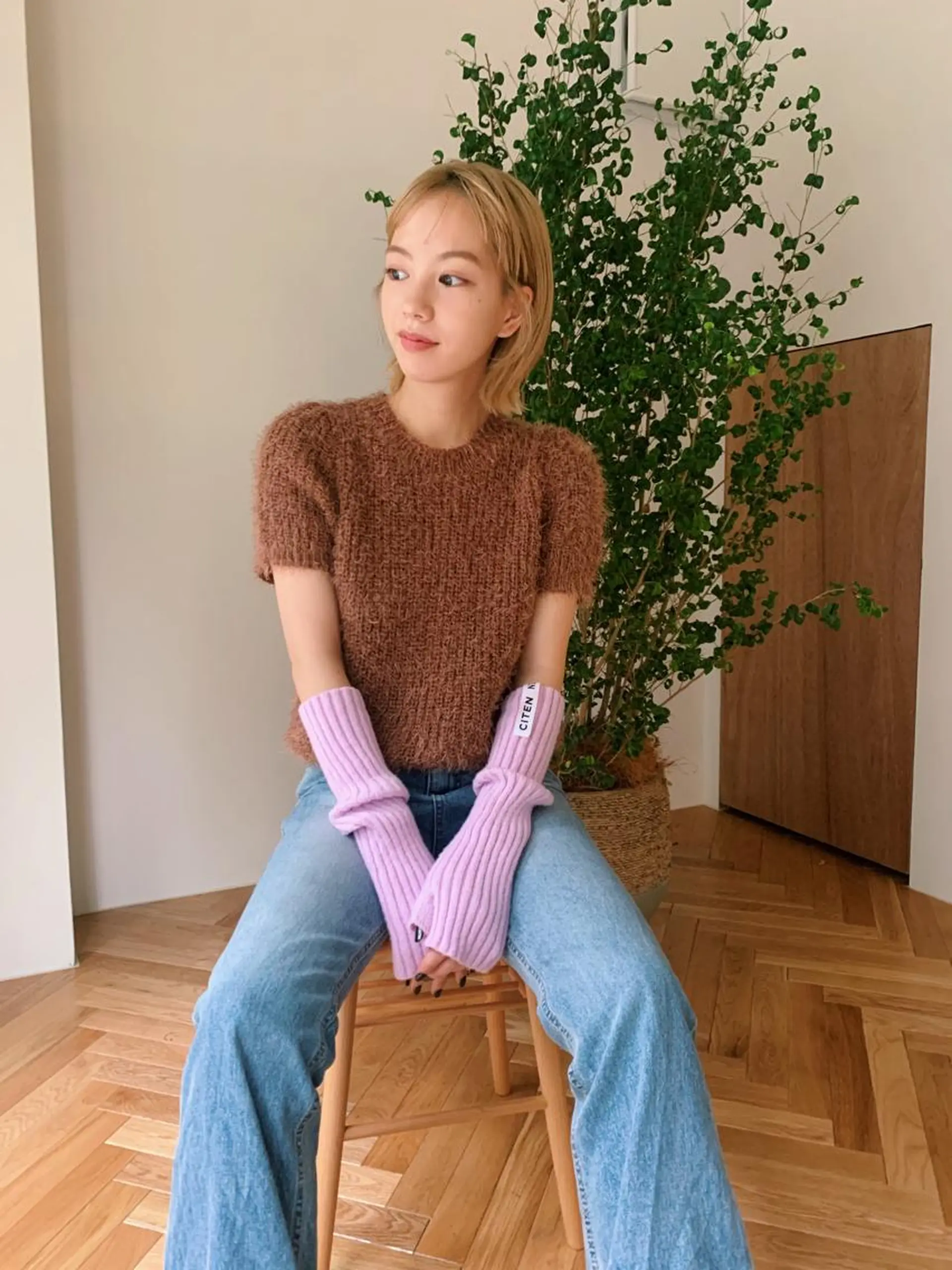 ミディアム カラー ダブルカラー ハイトーンカラー ボブ カット ヘアカラー yupi🐈‍⬛ レイヤー/パーマのヘアスタイル