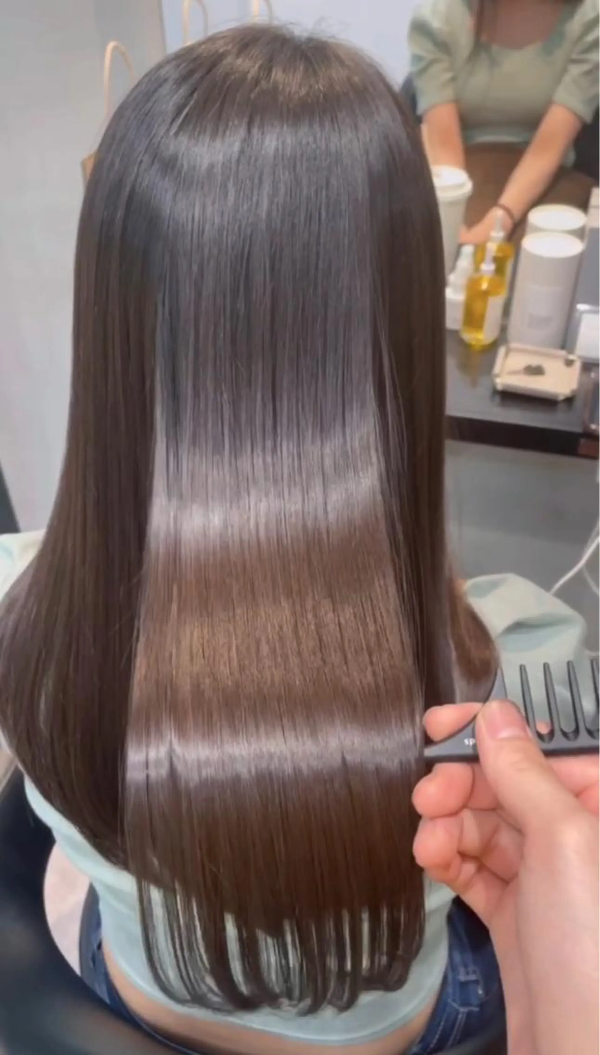 ロング ヘアカラー トリートメント カットモデル募集 ミネのヘアスタイル