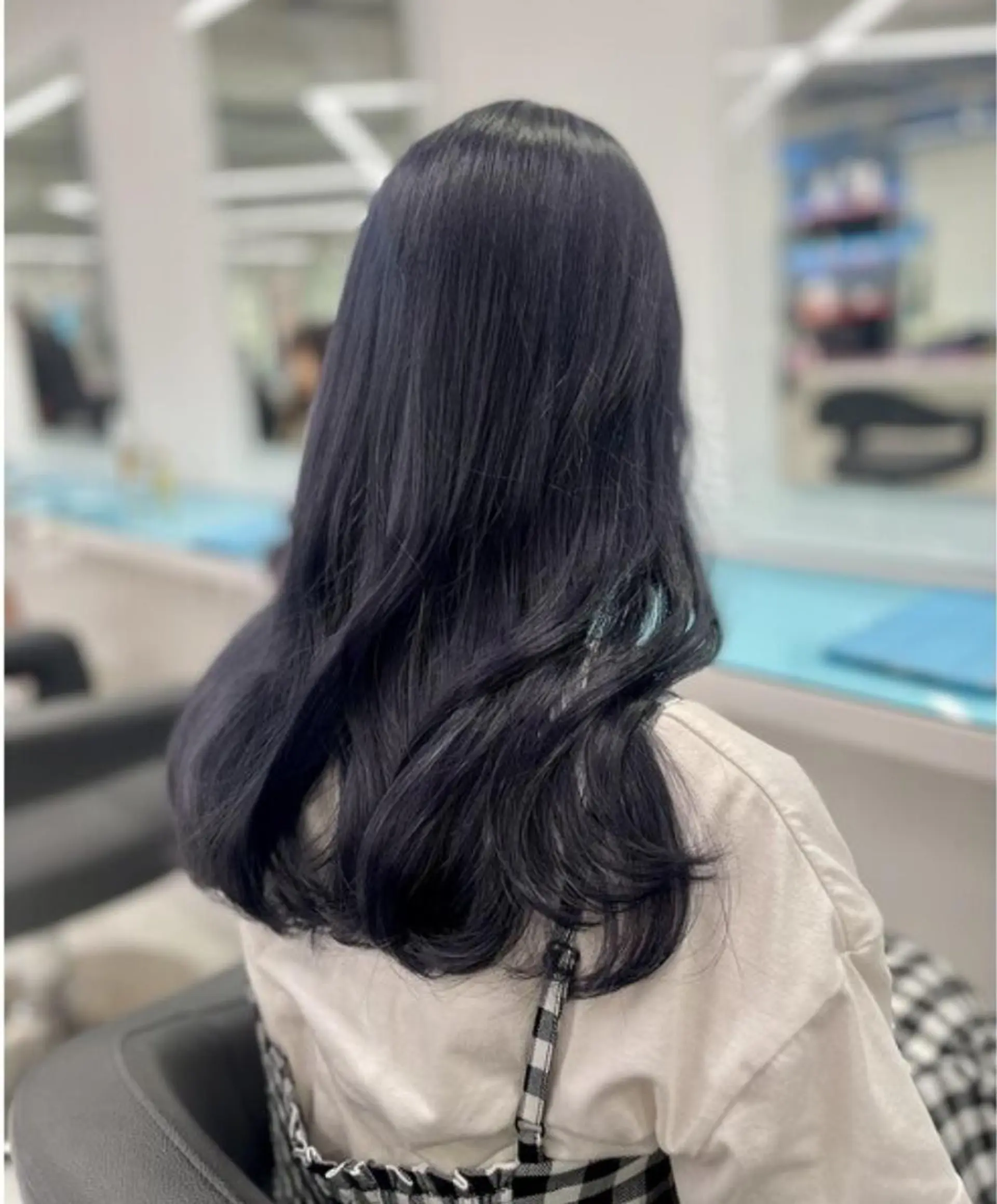 セミロング カラー ヘアカラー エクステ 韓国特化 BIZEのヘアスタイル