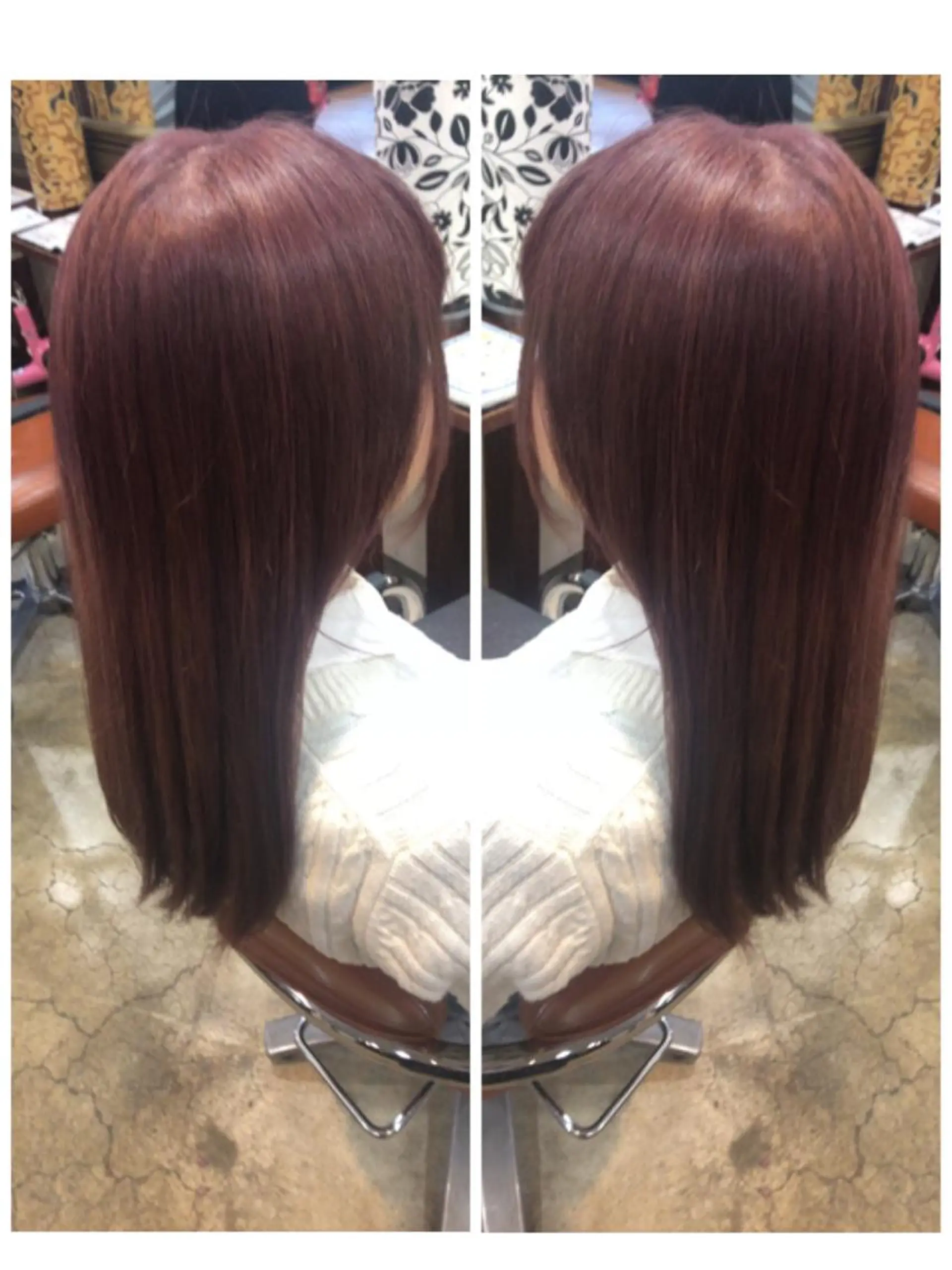 ロング カラー 品田 真里のヘアスタイル