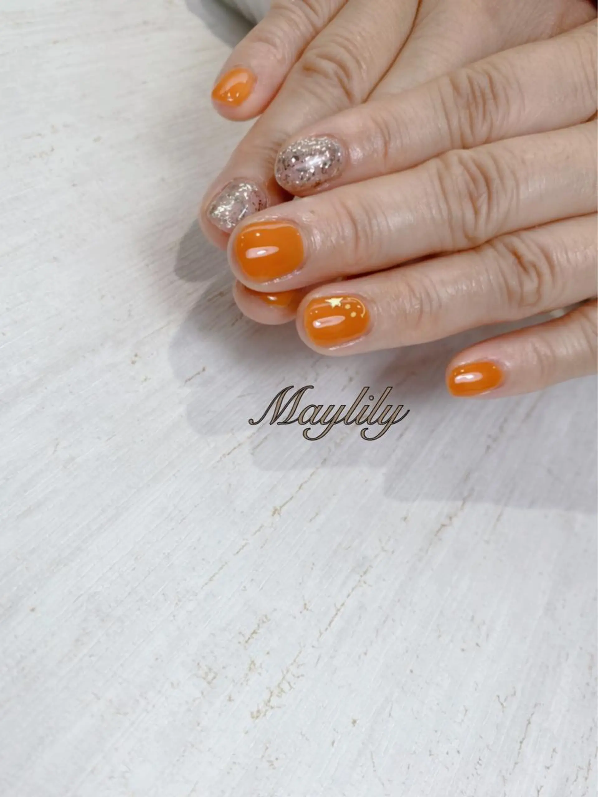 ネイル 持ち込み ハンドネイル Nail care salon Maylily所属・Nail salon Maylilyのネイルデザイン
