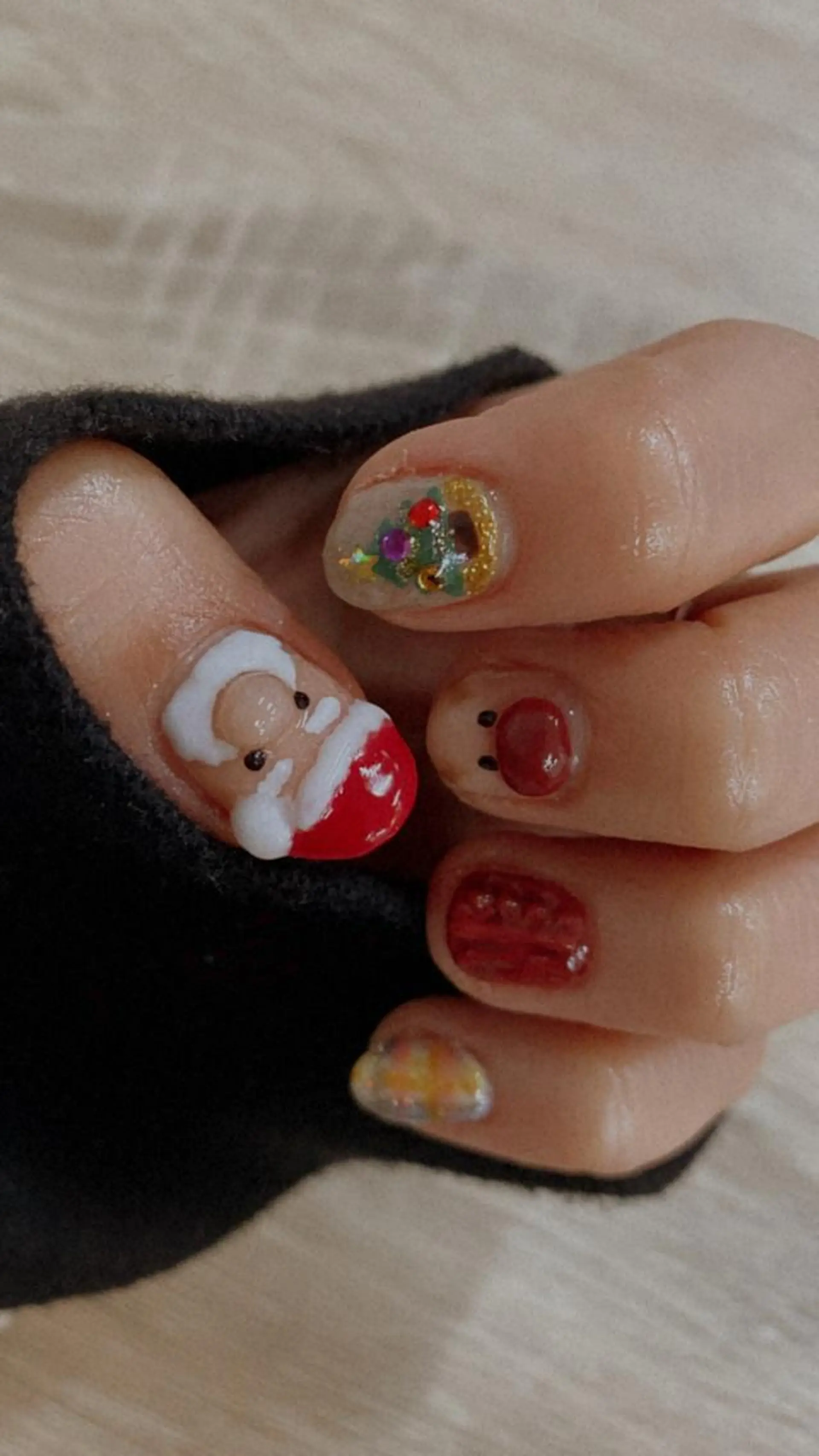 ネイル 冬ネイル クリスマス ハンドネイル Beauty style +α所属・Memezawa Nanaのネイルデザイン