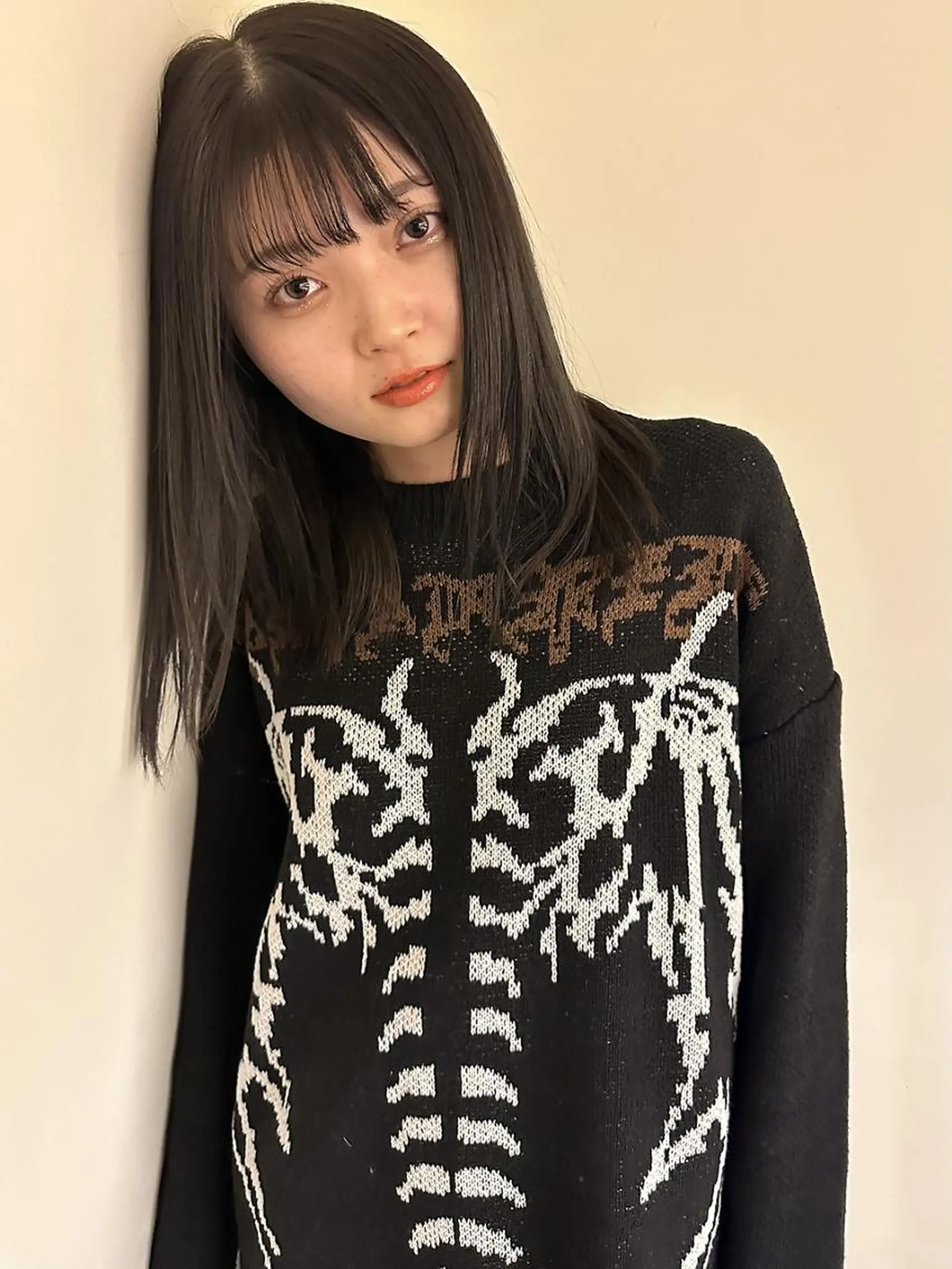 ミディアム ヘアカラー 松本/透明感カラー/ ベージュ/青木 未羽のヘアスタイル