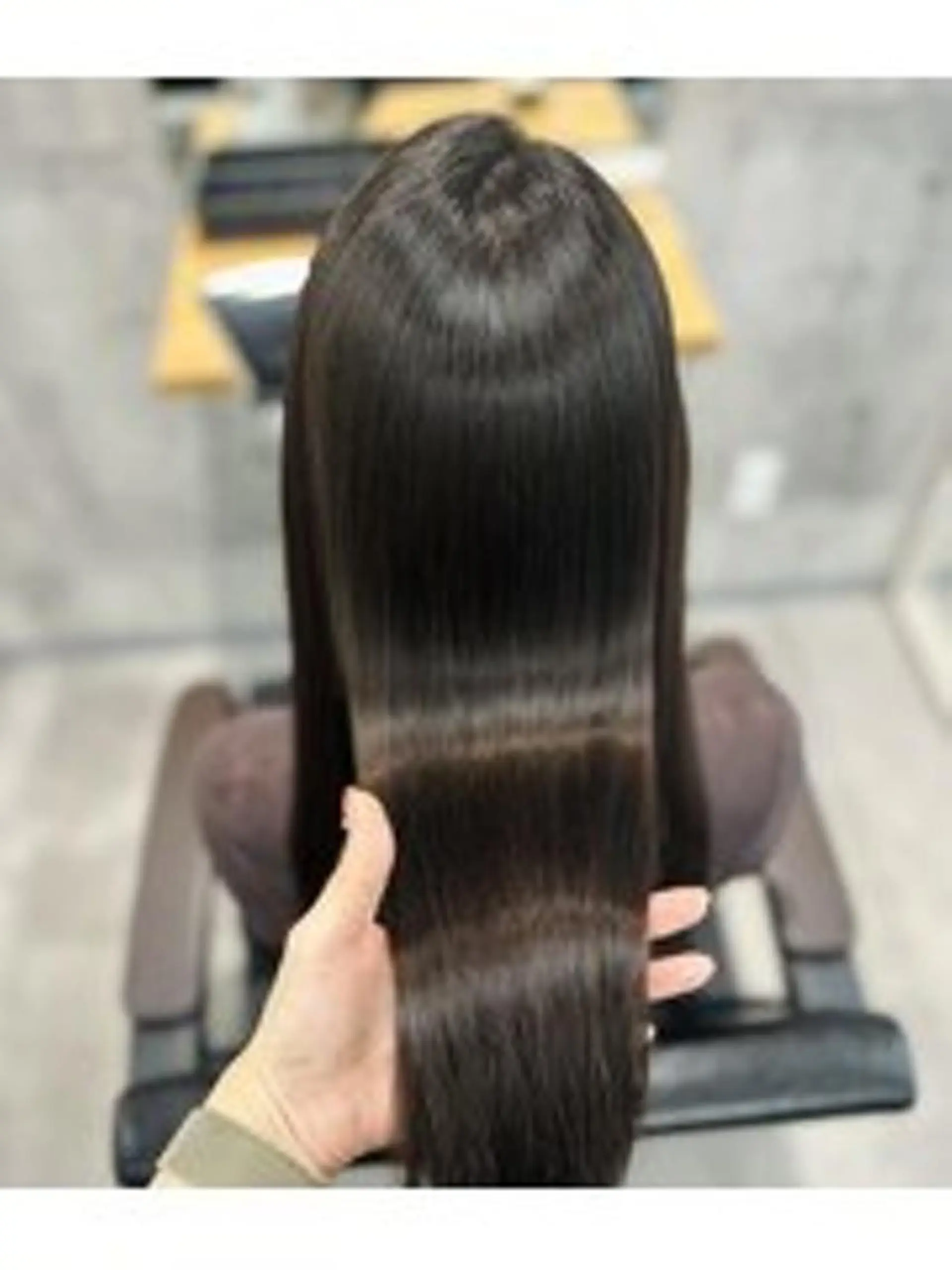 ロング カット 縮毛矯正 newi 赤羽のヘアスタイル